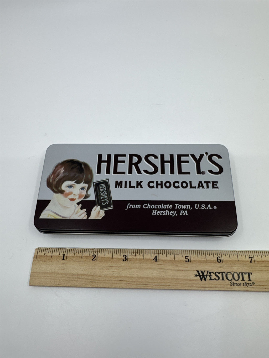 Vintage Hershey's Milk Chocolate Retro Rectangular Collectible Tin