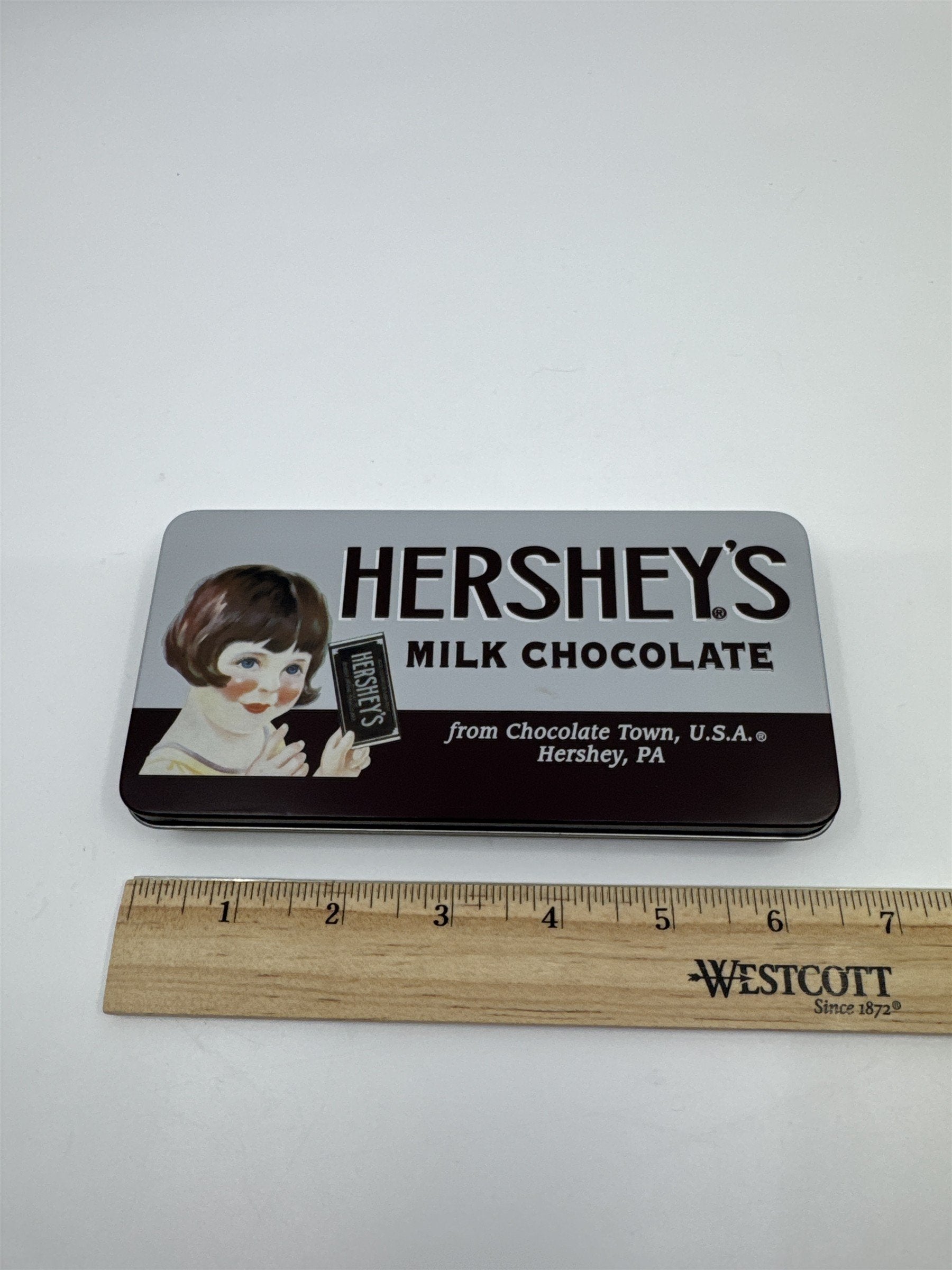 Vintage Hershey's Milk Chocolate Retro Rectangular Collectible Tin