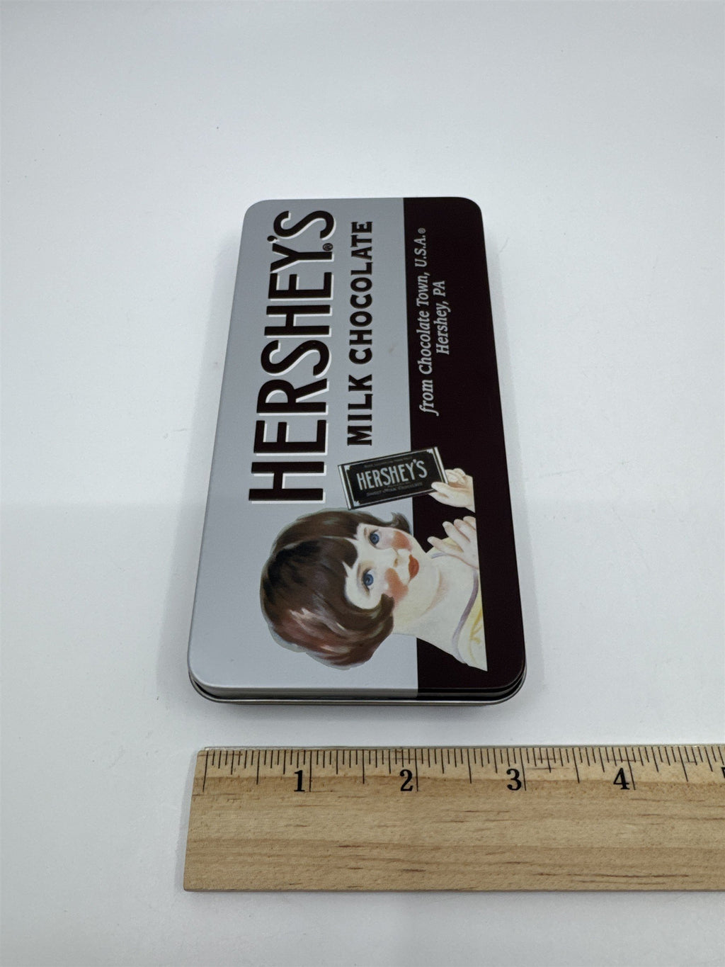 Vintage Hershey's Milk Chocolate Retro Rectangular Collectible Tin