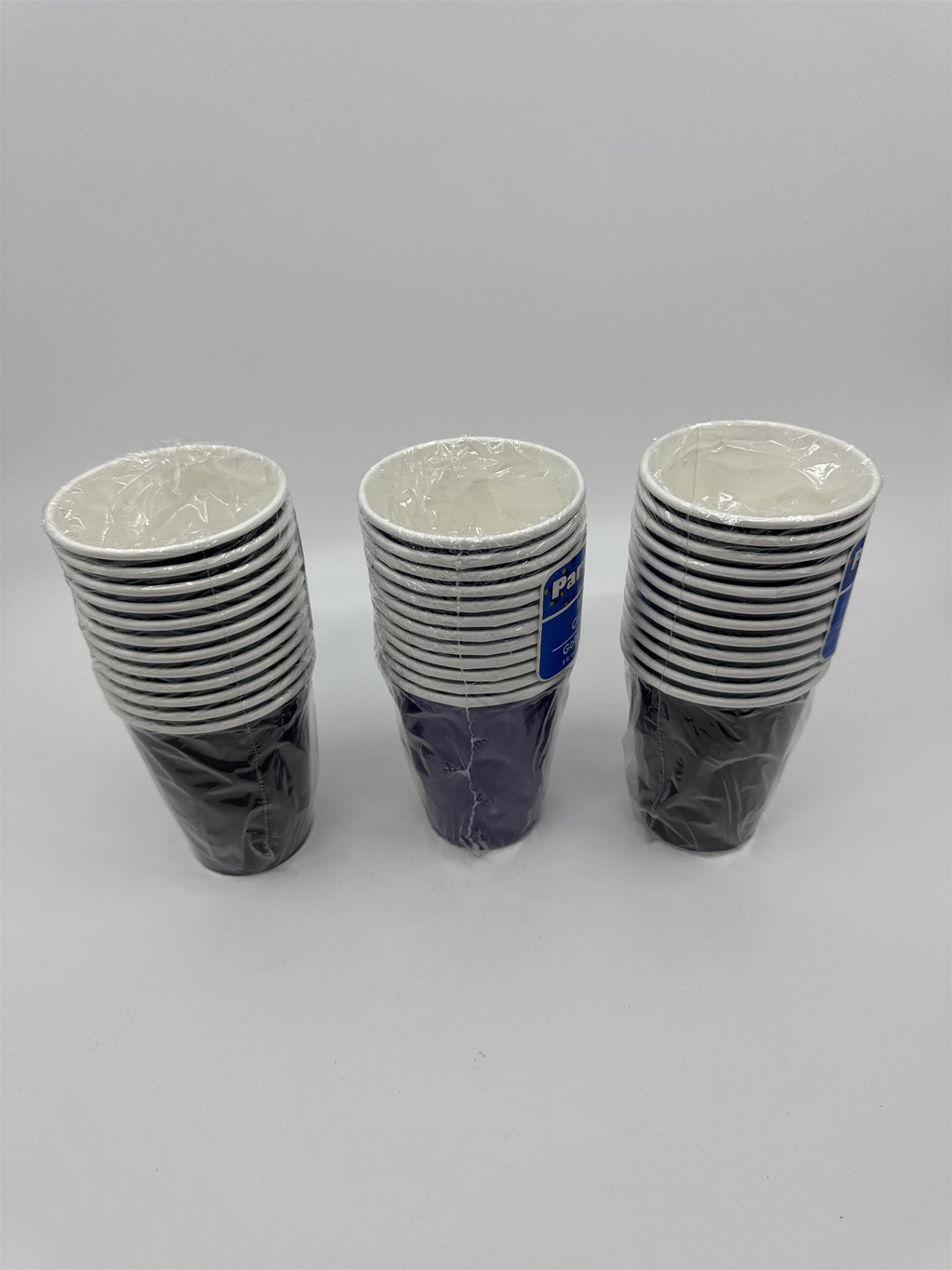 Set Of Three 12-Pack Party/Halloween Purple/Black 9 Fl. Oz Cups