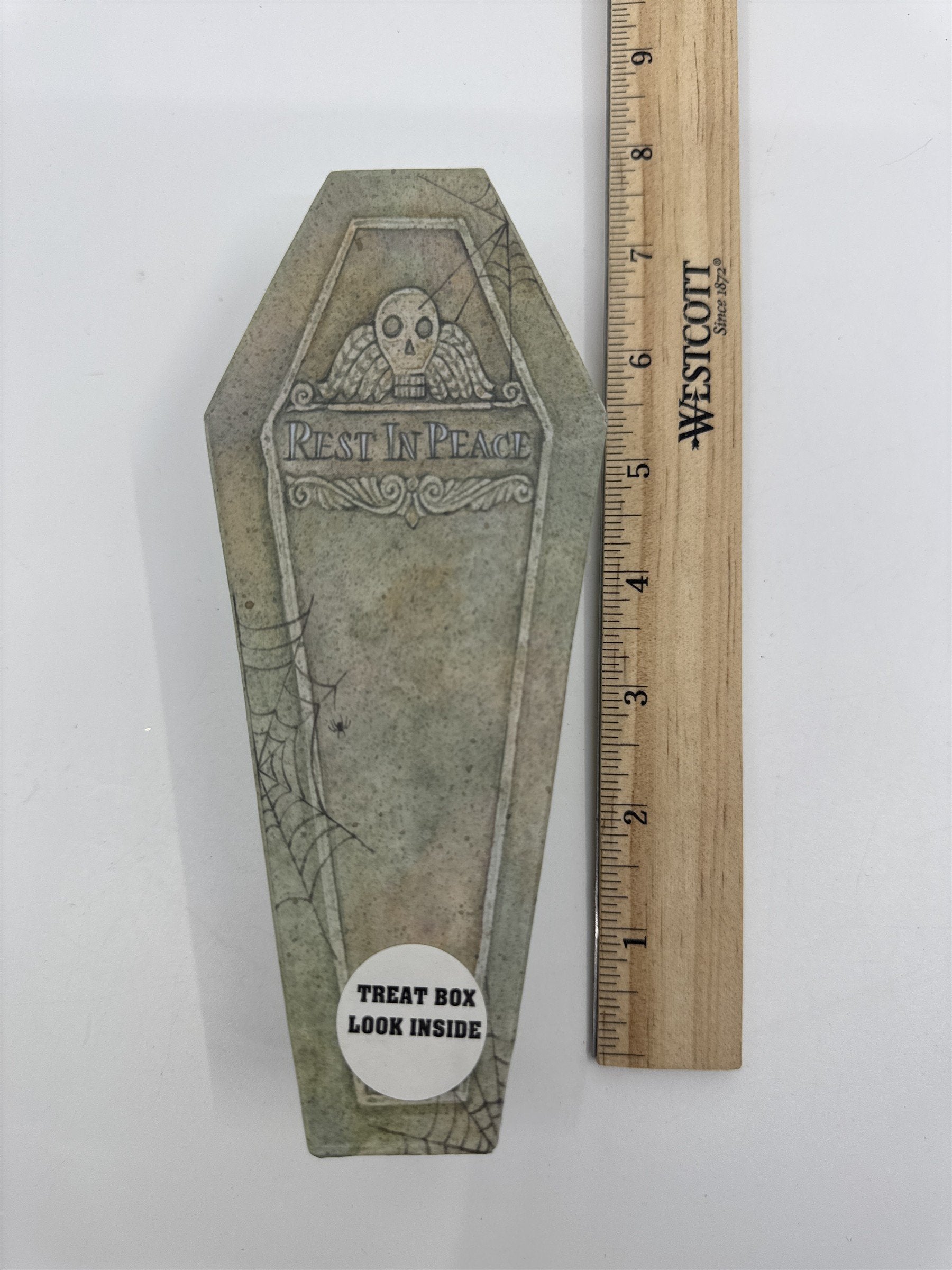Halloween Mummy In Coffin Candy/Gift Box Rest In Piece Gift Box