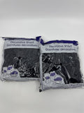 Set Of 2 Black Decorative Shred Easter Grass Black Crafting Shred
