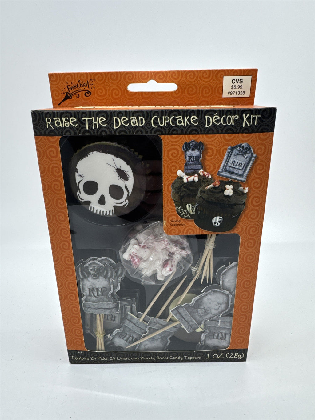 Festival Raise the Dead Cupcake Decor Kit for Halloween for 24 Cupcakes Party