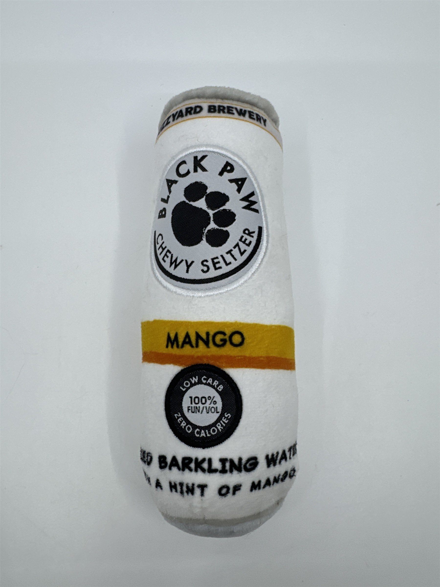 Black Paw Chewy Seltzer Mango Fuzzyard Brewery Drinkers Dog Toy