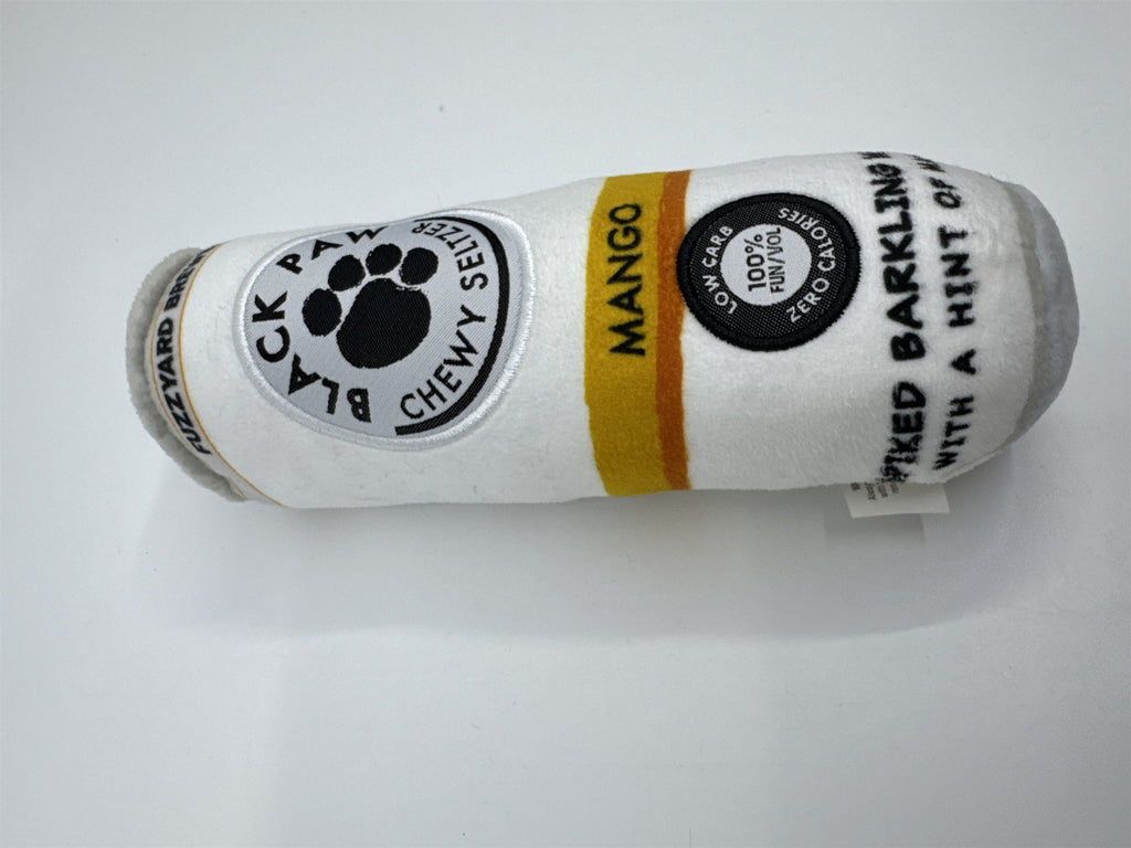 Black Paw Chewy Seltzer Mango Fuzzyard Brewery Drinkers Dog Toy
