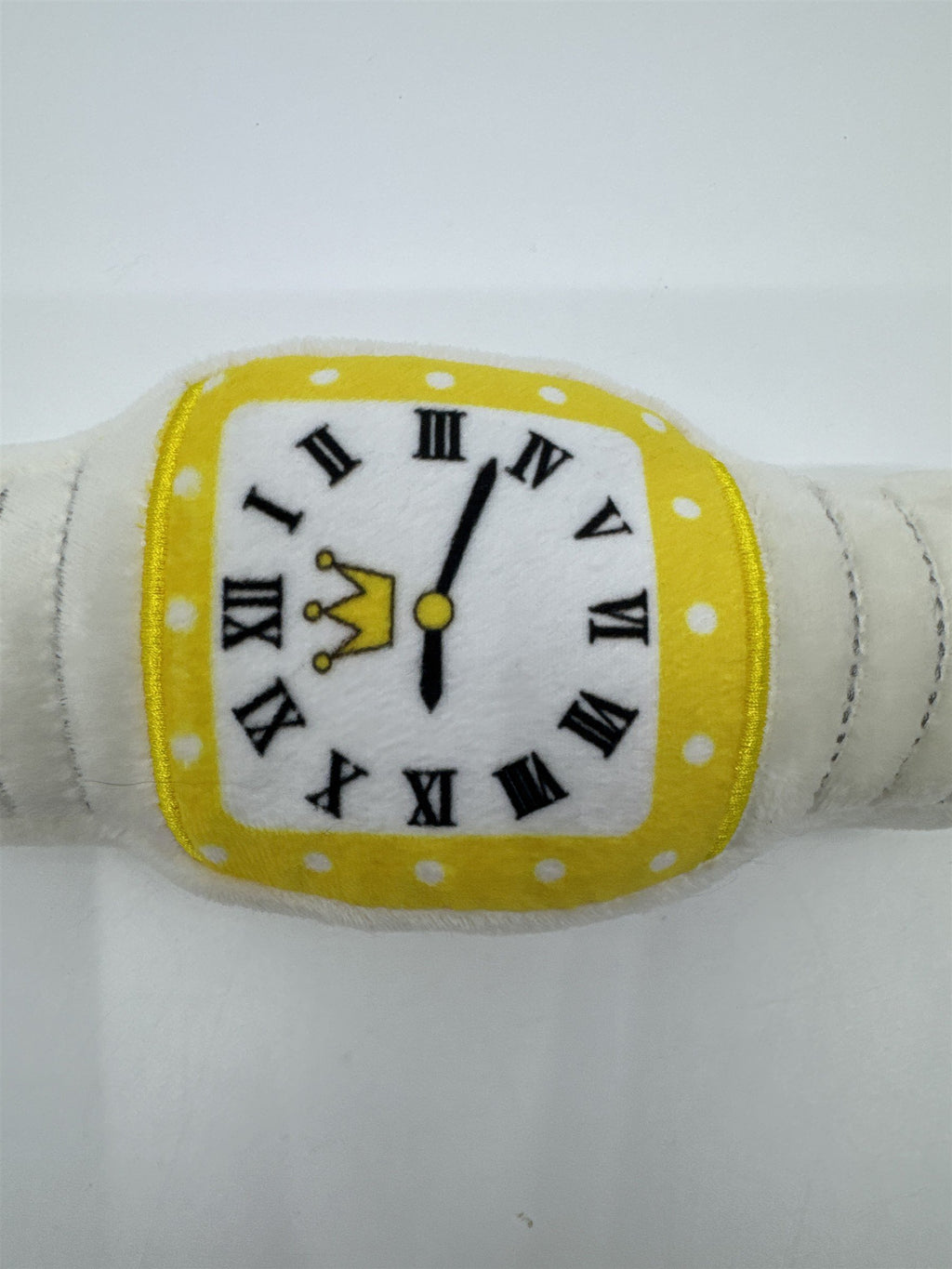 Yellow And White Watch Squeaker Chew Dog Toy Puppy Toy