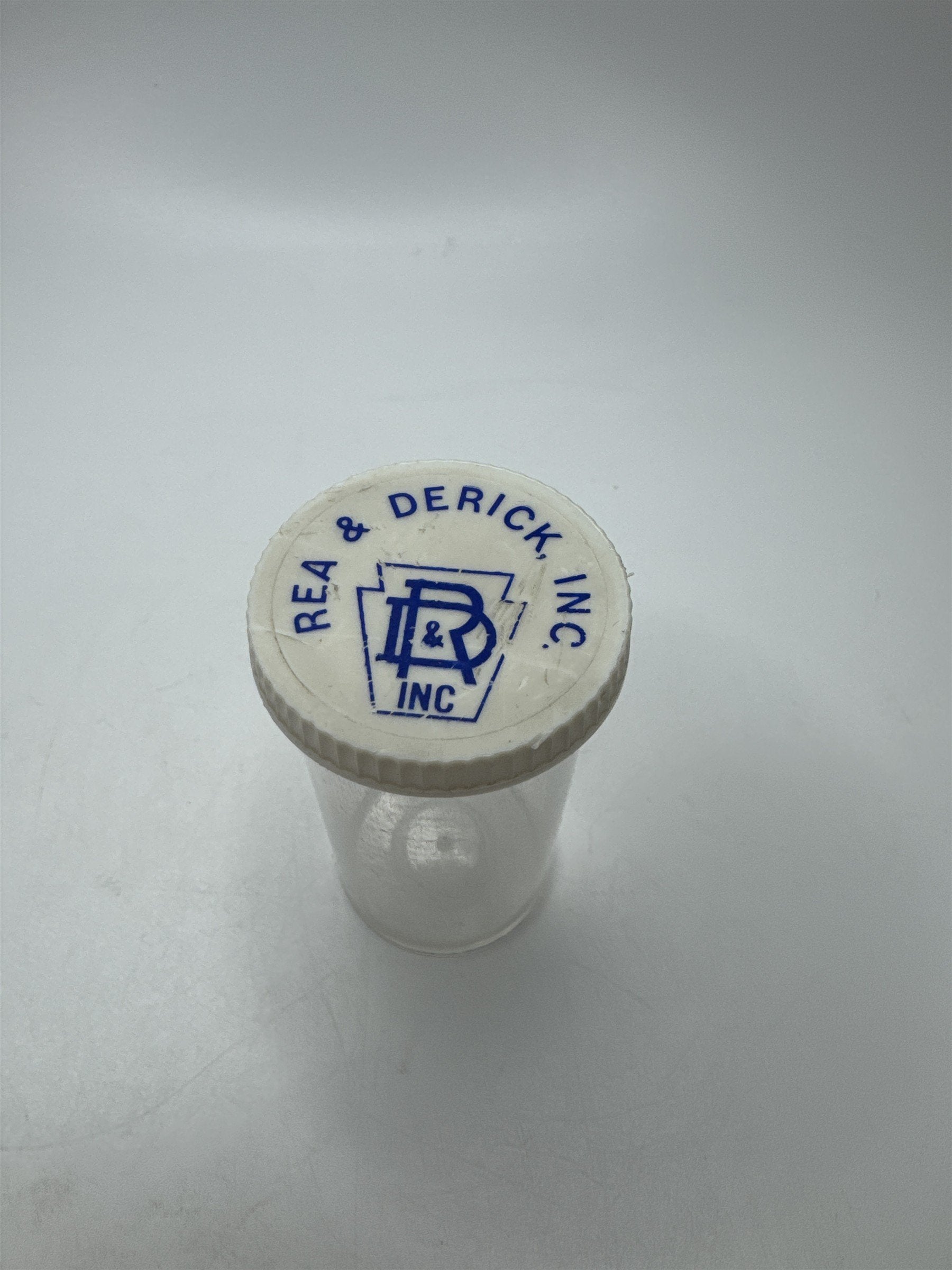 Vintage Nostalgic Defunct Rea & Derick Empty Pill Bottle Organizer