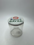 Vintage A&P FRUIT SALAD The Great Atlantic and Pacific Tea Company Empty Jar