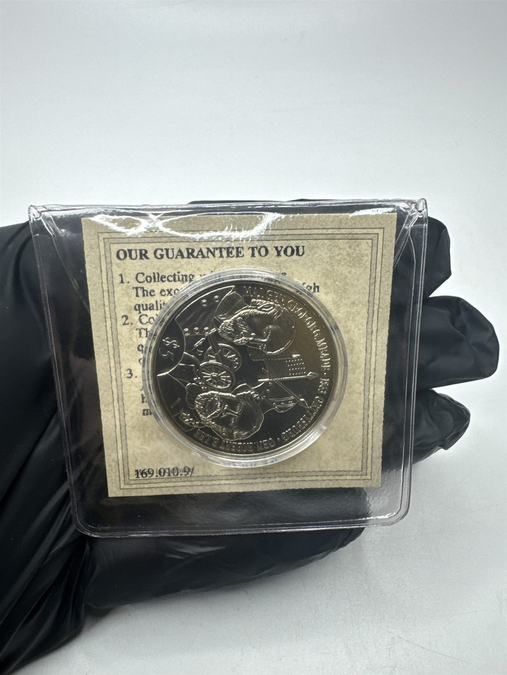 American Mint Gettysburg Civil War Commemorative $5 Coin /w COA in Plastic