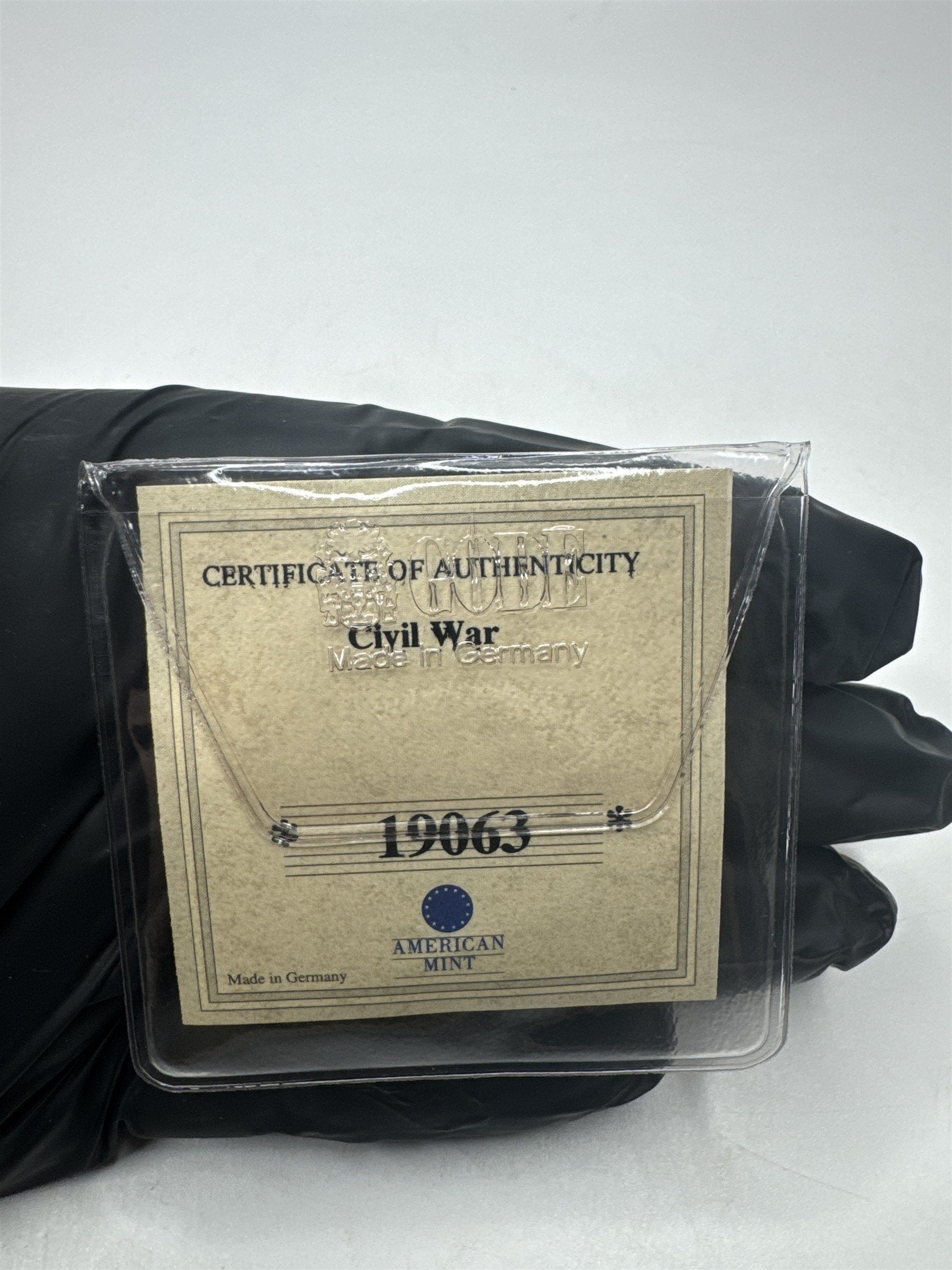 American Mint Gettysburg Civil War Commemorative $5 Coin /w COA in Plastic