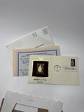 1992 Wildflower Series Fireweed Gold Foil Stamp Replica First Day of Issue