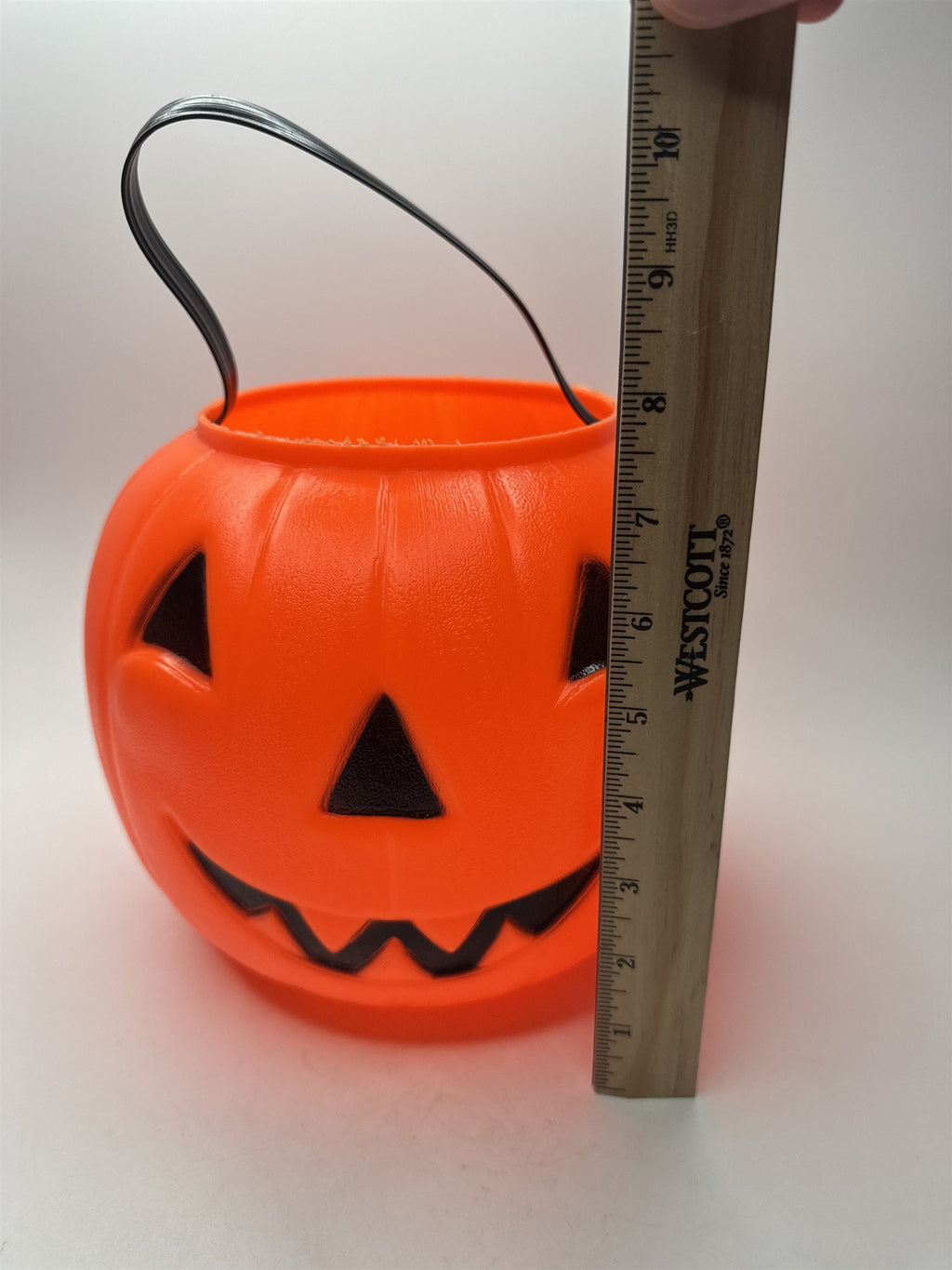 Vintage Halloween Jack-O-Lantern Pumpkin Blow Mold Candy Pail Nostalgic Empire