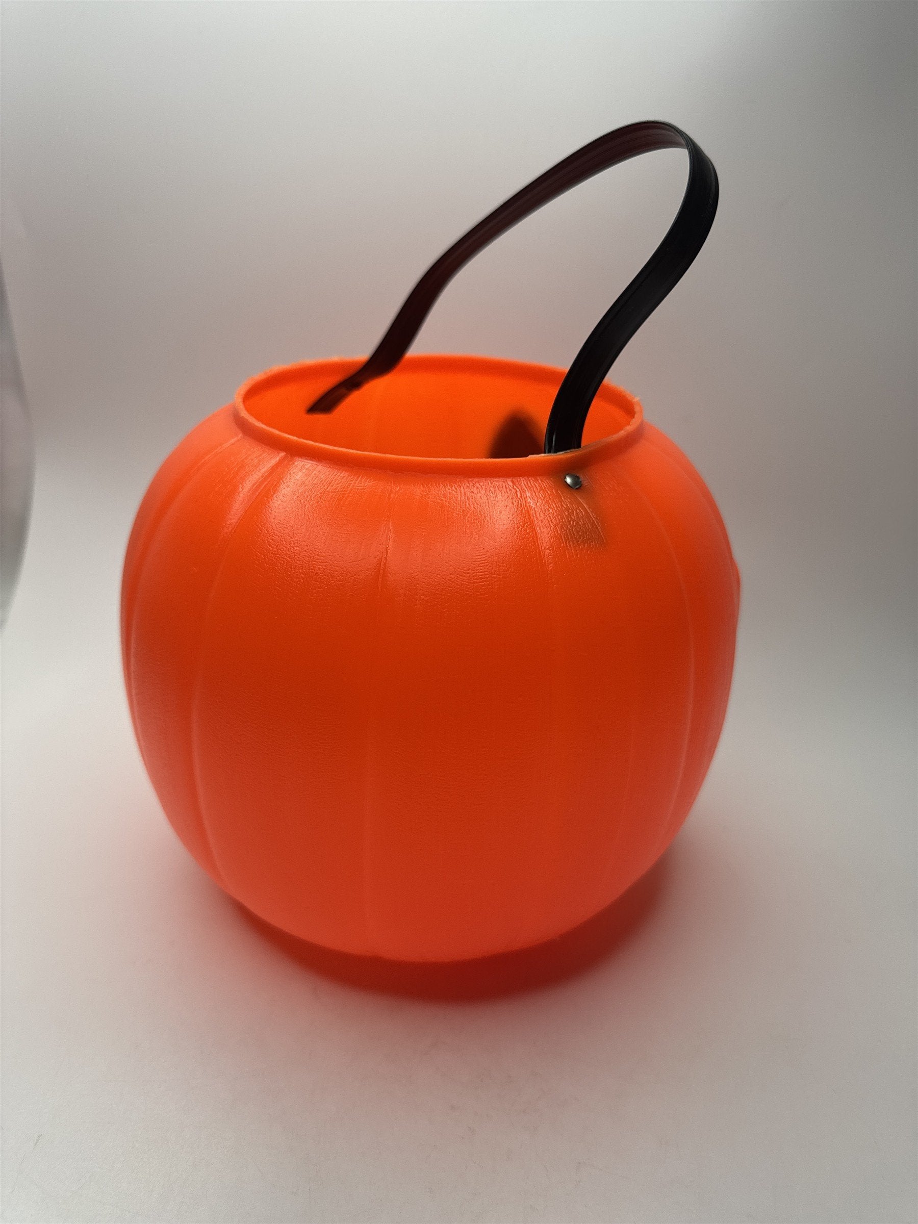 Vintage Halloween Jack-O-Lantern Pumpkin Blow Mold Candy Pail Nostalgic Empire