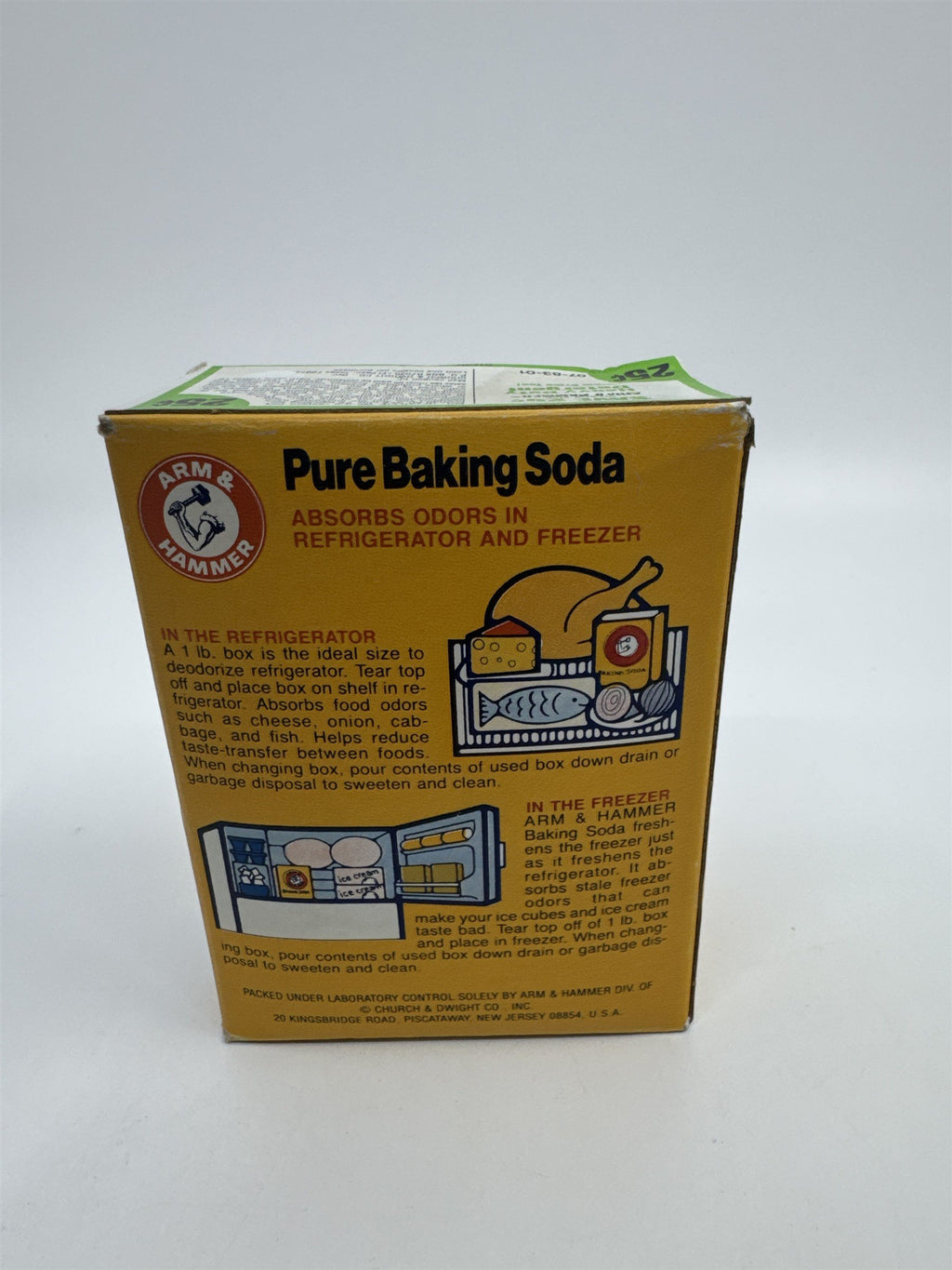 Vintage Nostalgic Arm And Hammer Pure Baking Soda 16 Oz. Full Box