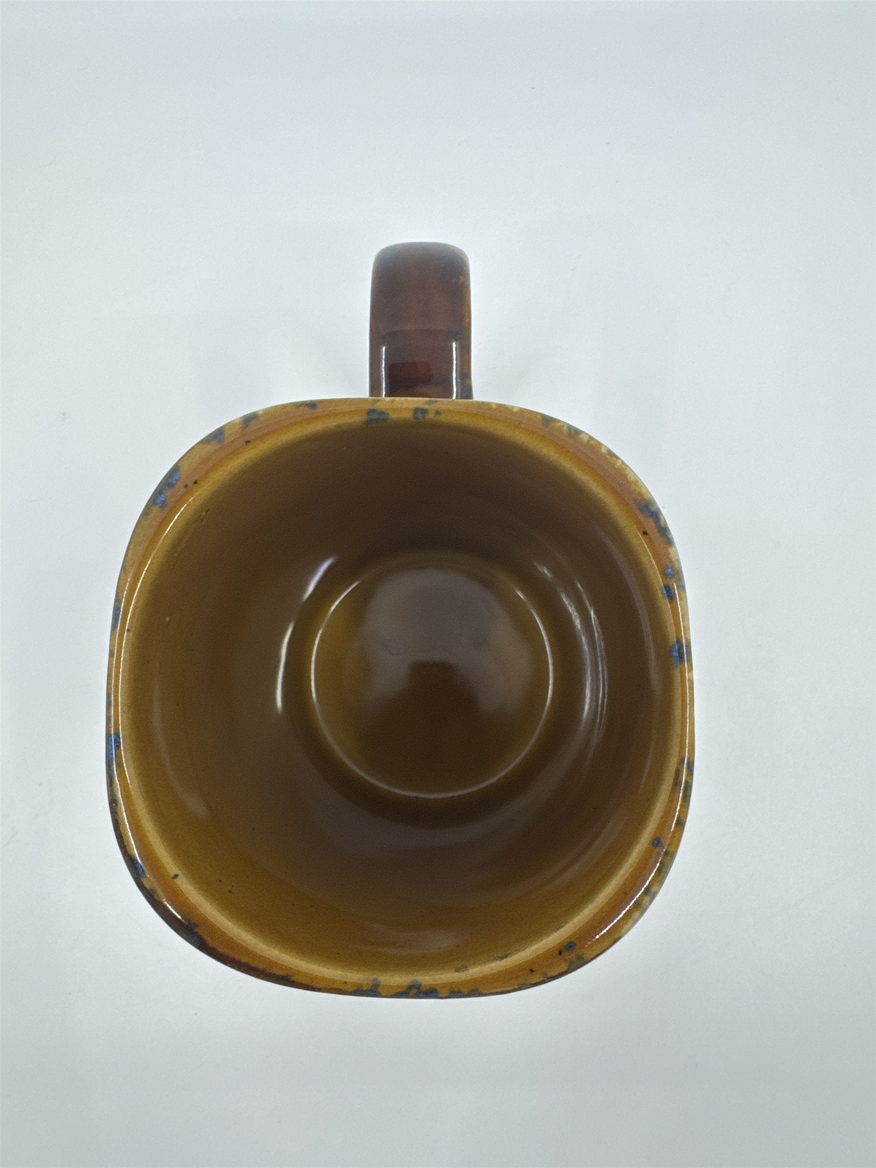 Vintage Cape May NJ Blue And Brown Coffee Mug Writing on Mug Worn