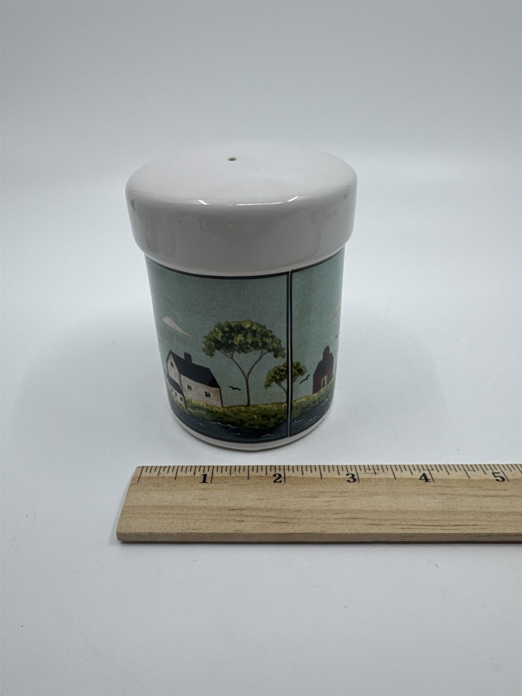 Vintage Warren Kimble 1998 Coastal Breeze Patriotic Salt And Pepper Shakers