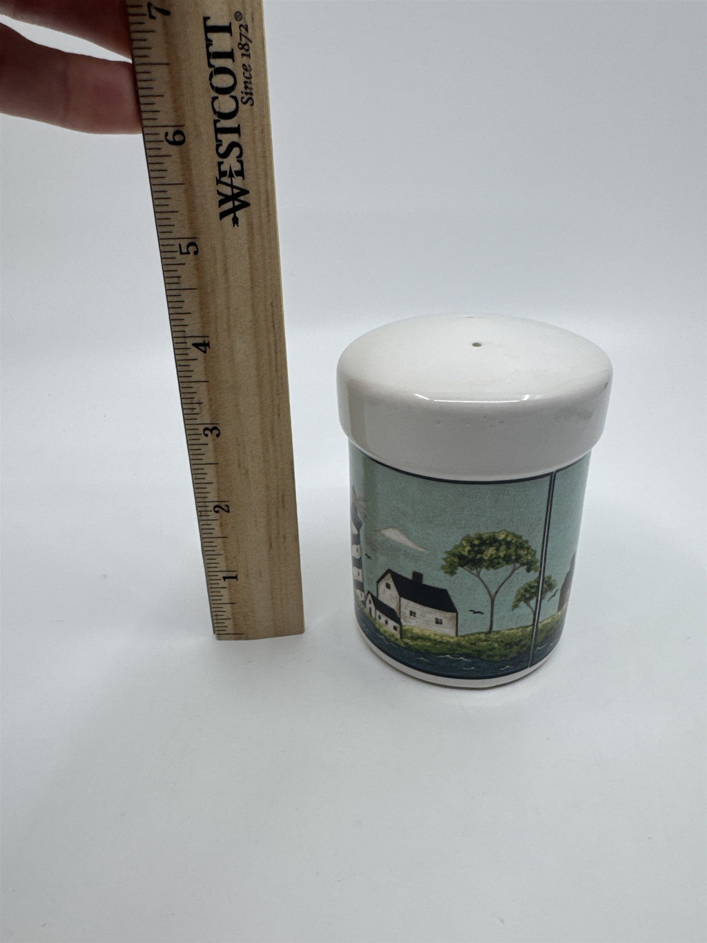 Vintage Warren Kimble 1998 Coastal Breeze Patriotic Salt And Pepper Shakers