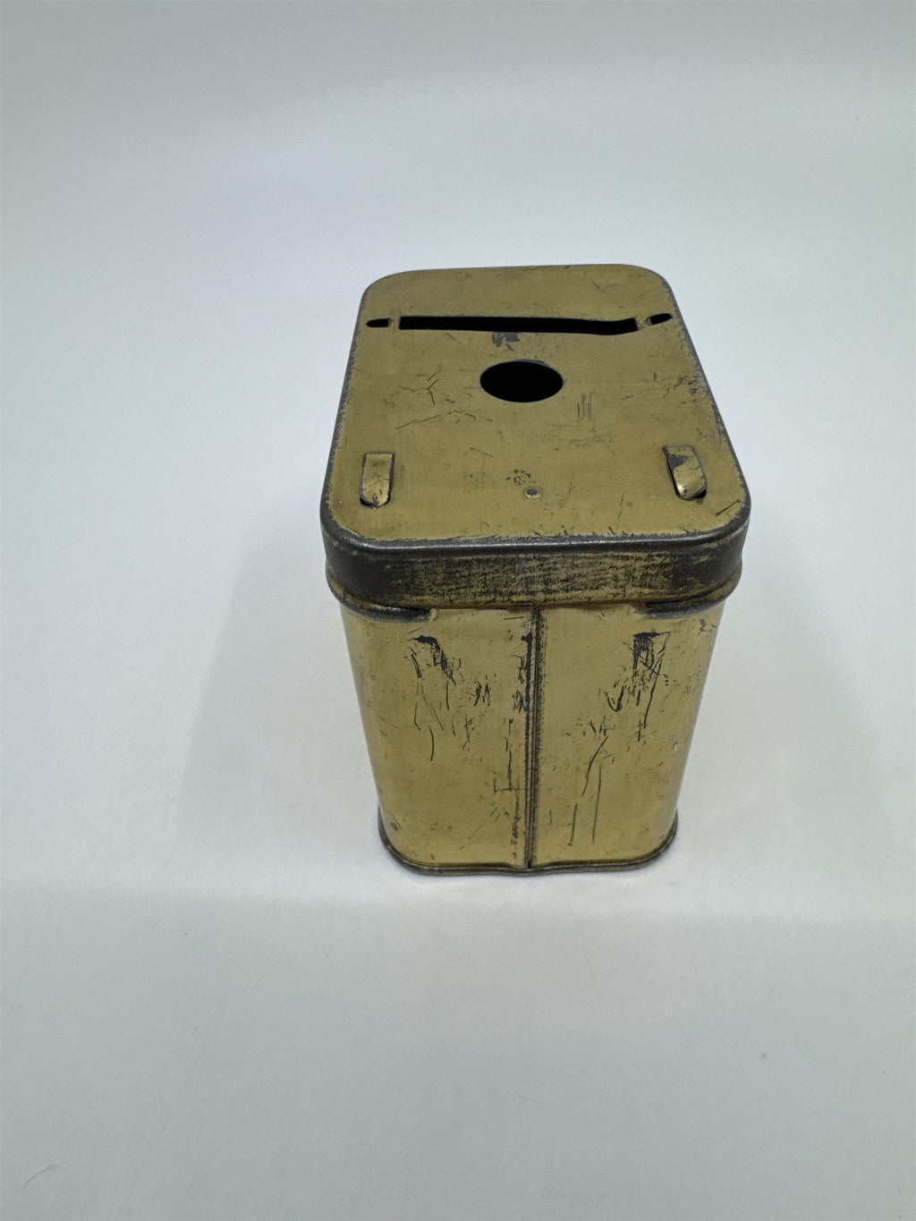 Vintage Gold Metal Home Budget Savings Bank Money Bank