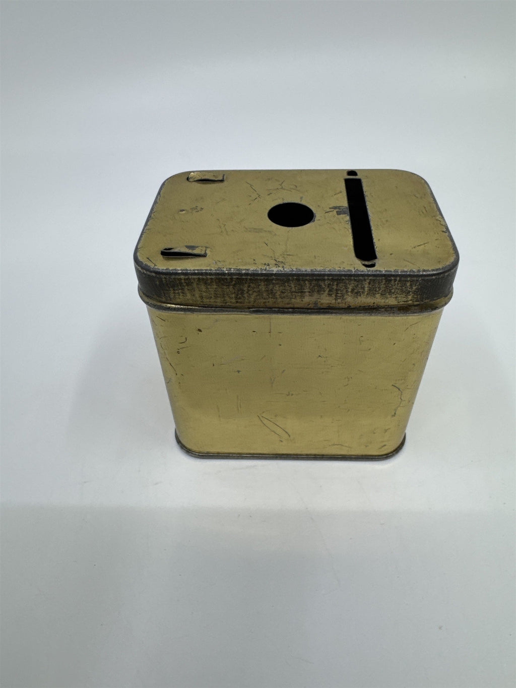 Vintage Gold Metal Home Budget Savings Bank Money Bank