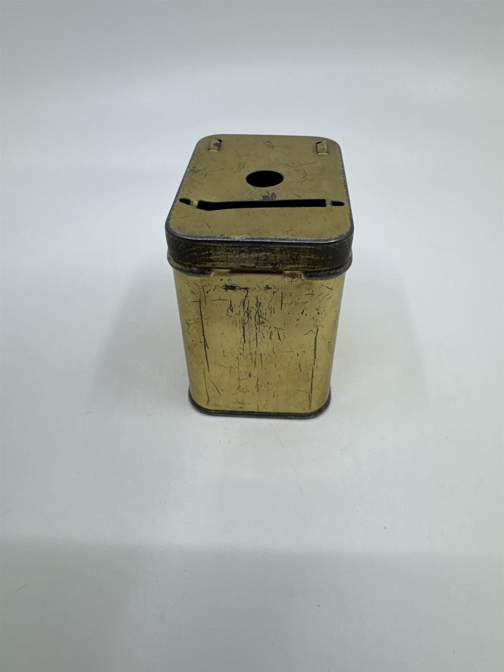 Vintage Gold Metal Home Budget Savings Bank Money Bank