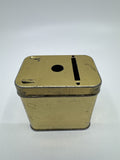 Vintage Gold Metal Home Budget Savings Bank Money Bank