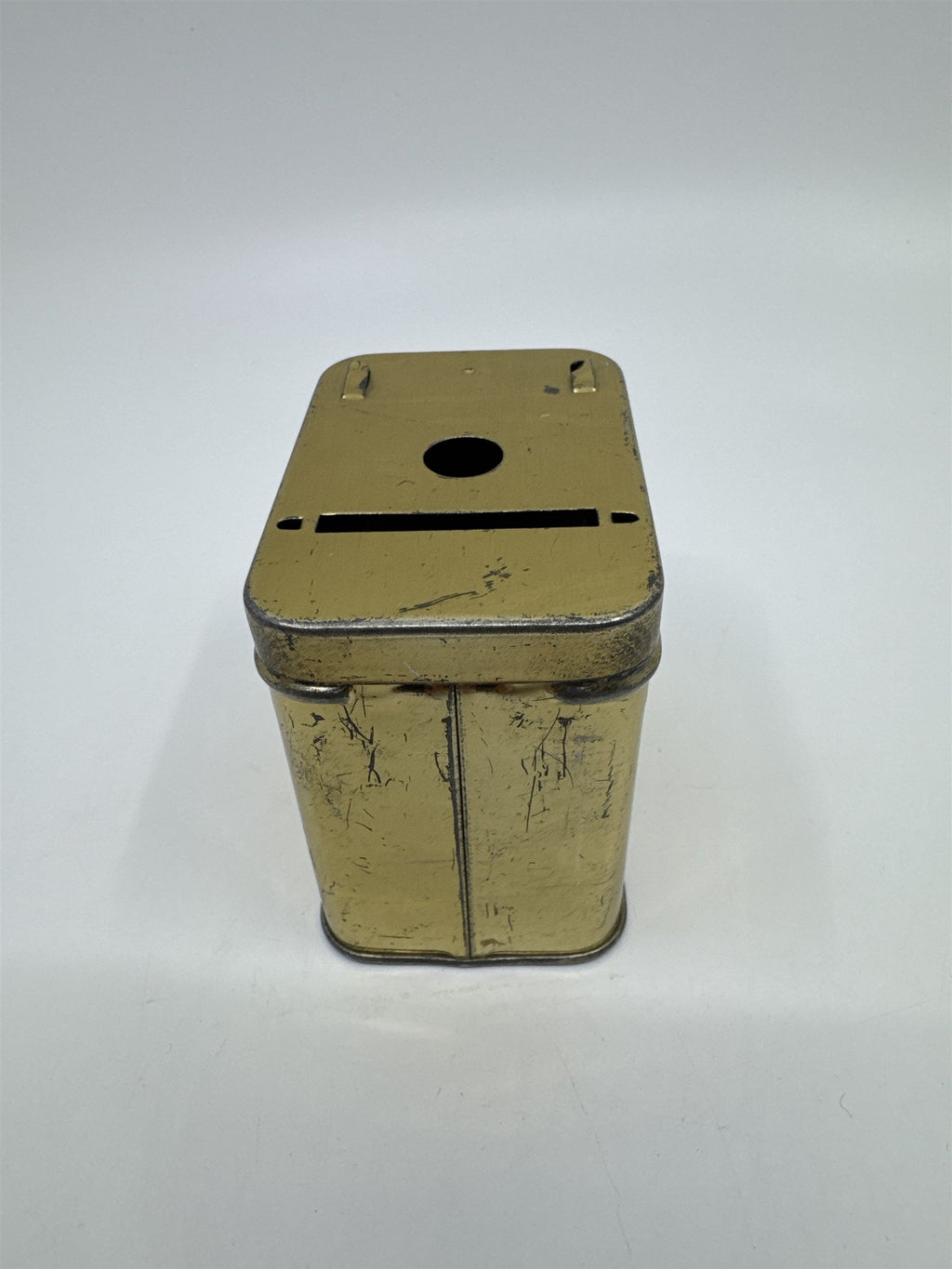 Vintage Gold Metal Home Budget Savings Bank Money Bank