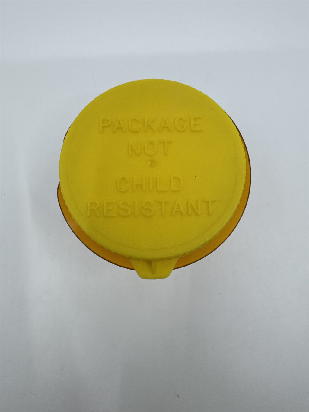 Vintage Nostalgic 30 Dram Empty Pill Bottle Organizer W/ Yellow Lid