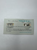Vintage Nielsen TV Survey Thank You Card /w 2x Washington 1972 Quarters Reward