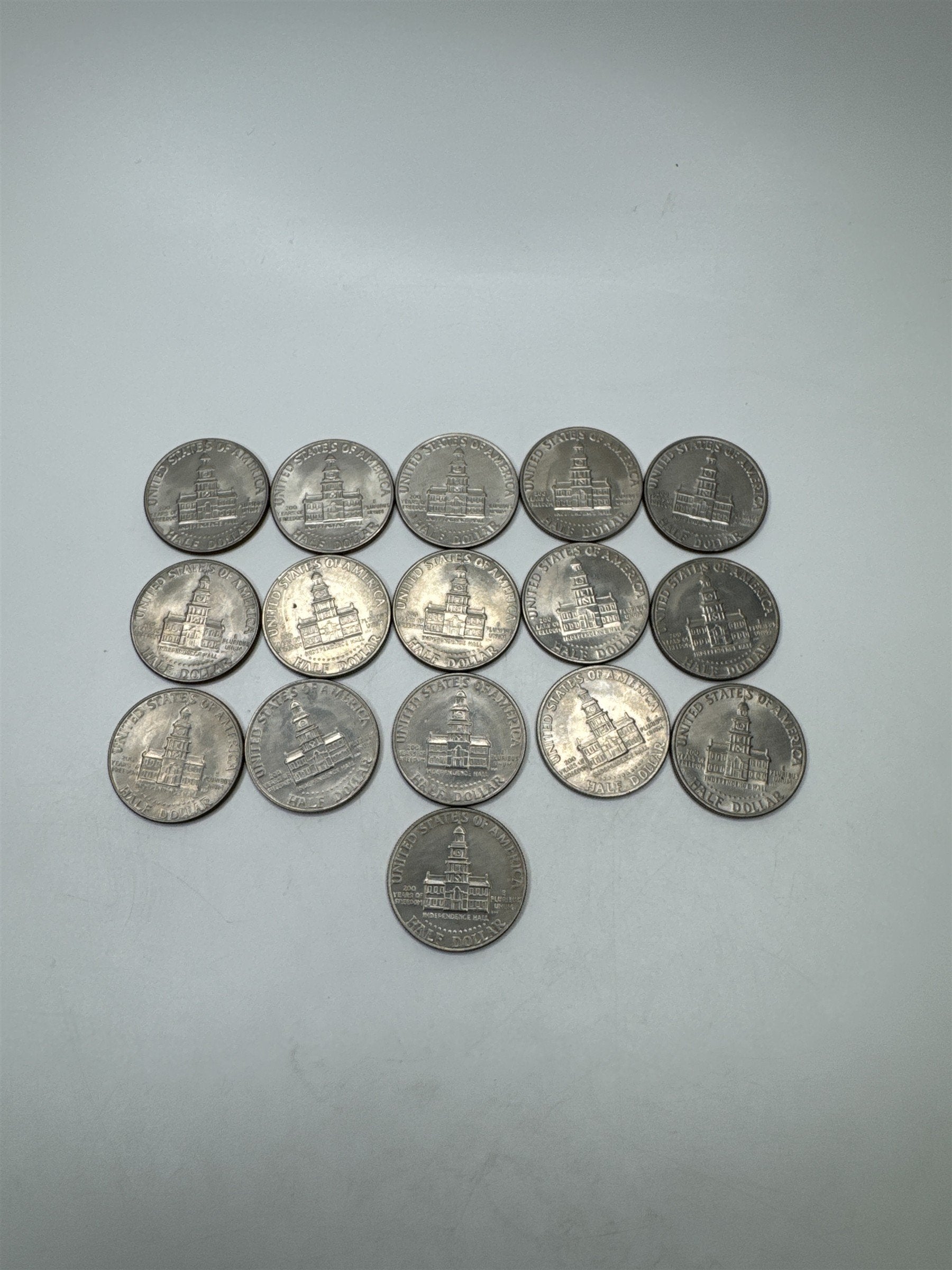 Lot of 16x Bicentennial Kennedy Half Dollar Coin ~ US Scarce Coins