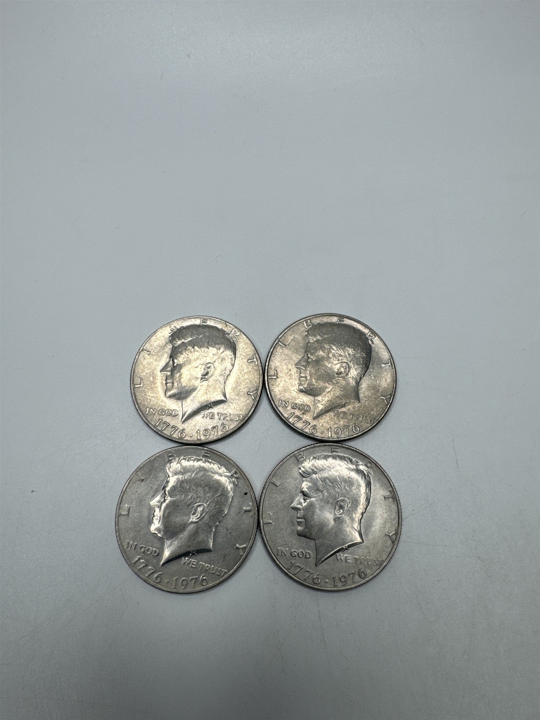Lot of 4x Bicentennial Kennedy Half Dollar Coin ~ US Scarce Coins