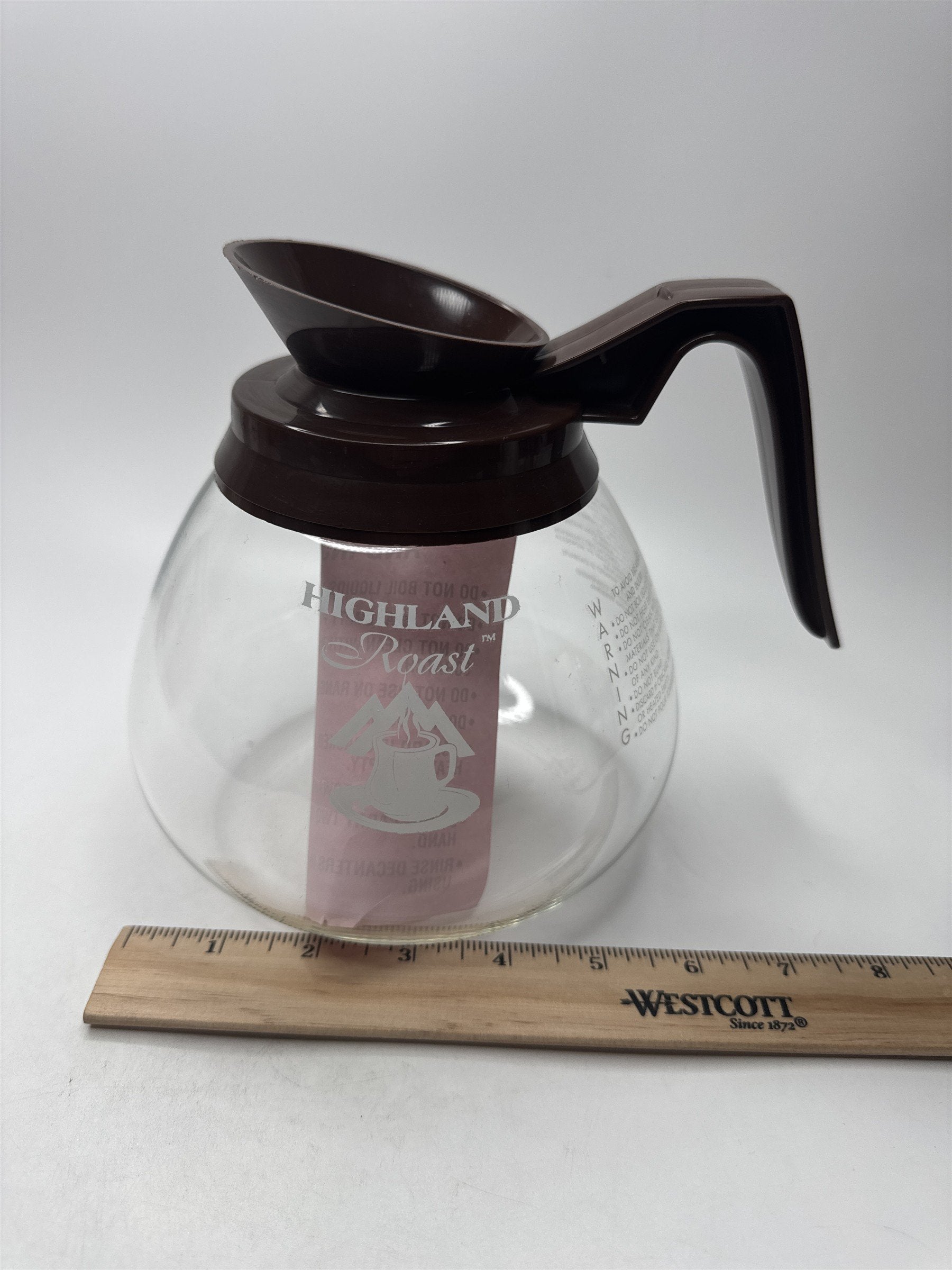 Vintage Bloomfield Maines Highland Roast Coffee Machine Carafe Brown Top