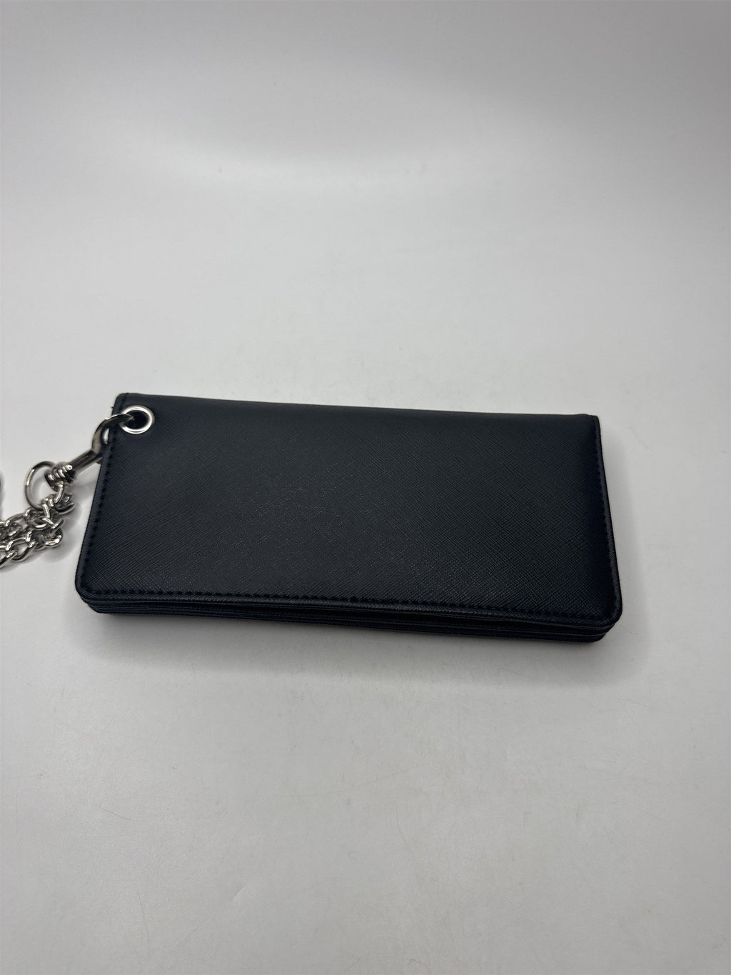 NWOT Dana Buchman Black Chain Wristlet Purse Wallet Clutch Floral Lining