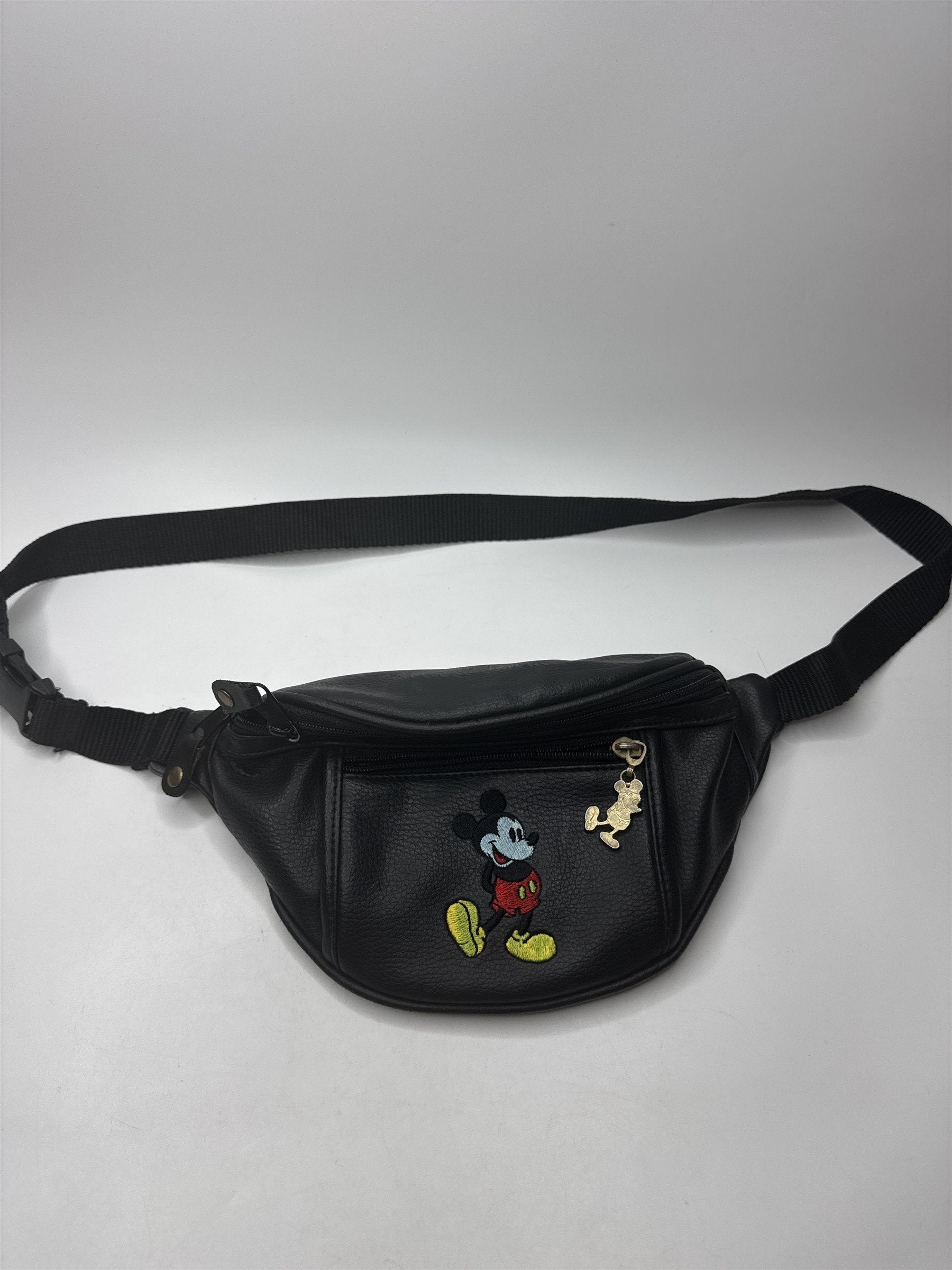 Vintage Disney World Mickey Mouse Fanny Pack Crossbody (Mickey Dyed Blue)