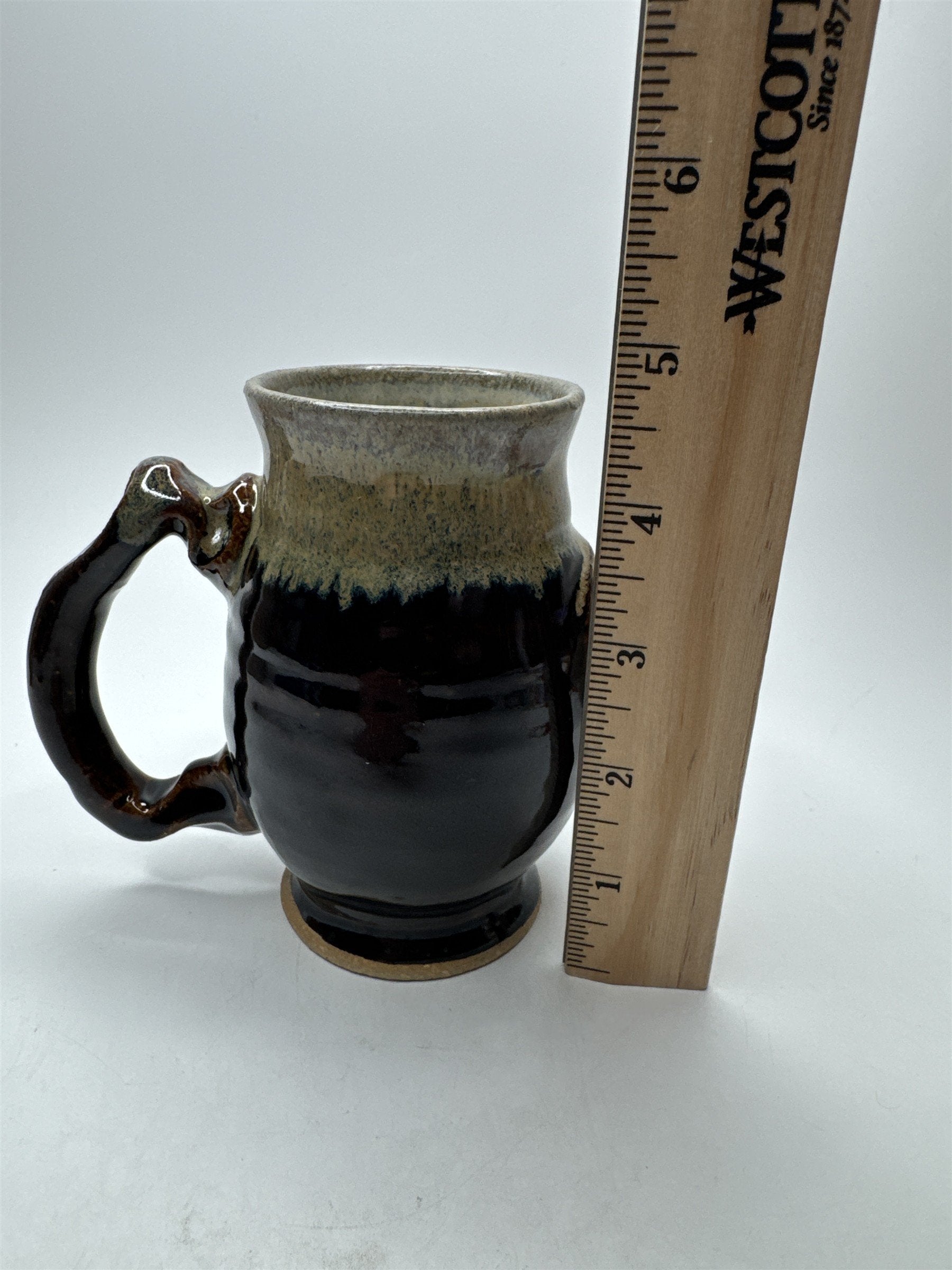 John Deere 1989 Fly-In Pottery Handled Mug Artist Signed Bryan Becker Glazed