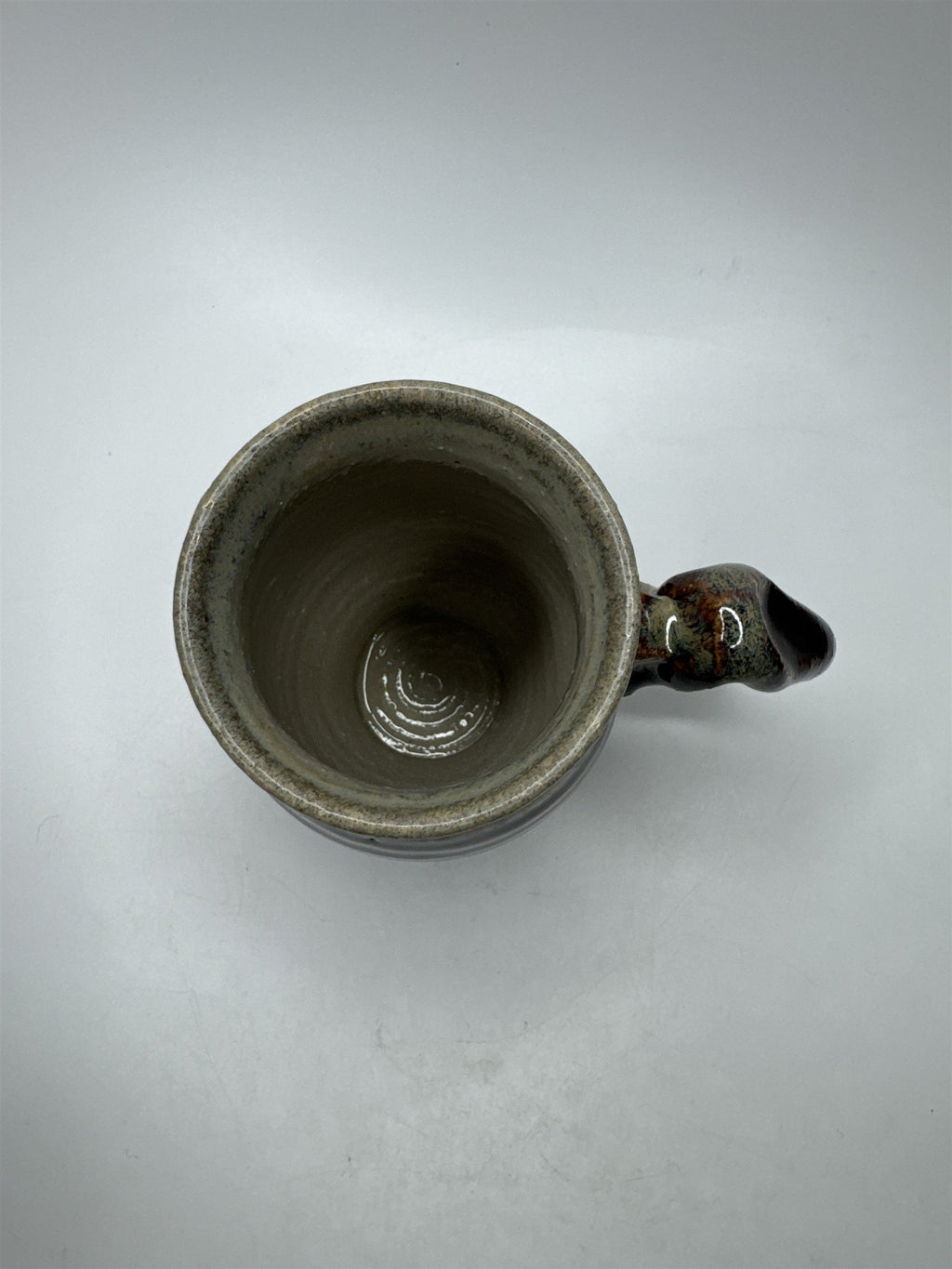 John Deere 1989 Fly-In Pottery Handled Mug Artist Signed Bryan Becker Glazed
