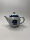 Vintage Denver and Rio Grande RR Teapot Souvenir Blue Scenic Line of the World