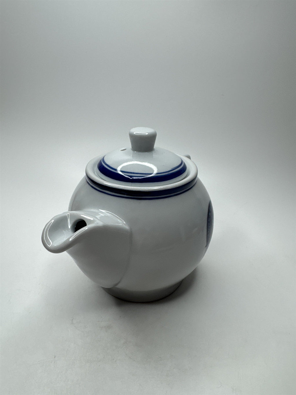 Vintage Denver and Rio Grande RR Teapot Souvenir Blue Scenic Line of the World