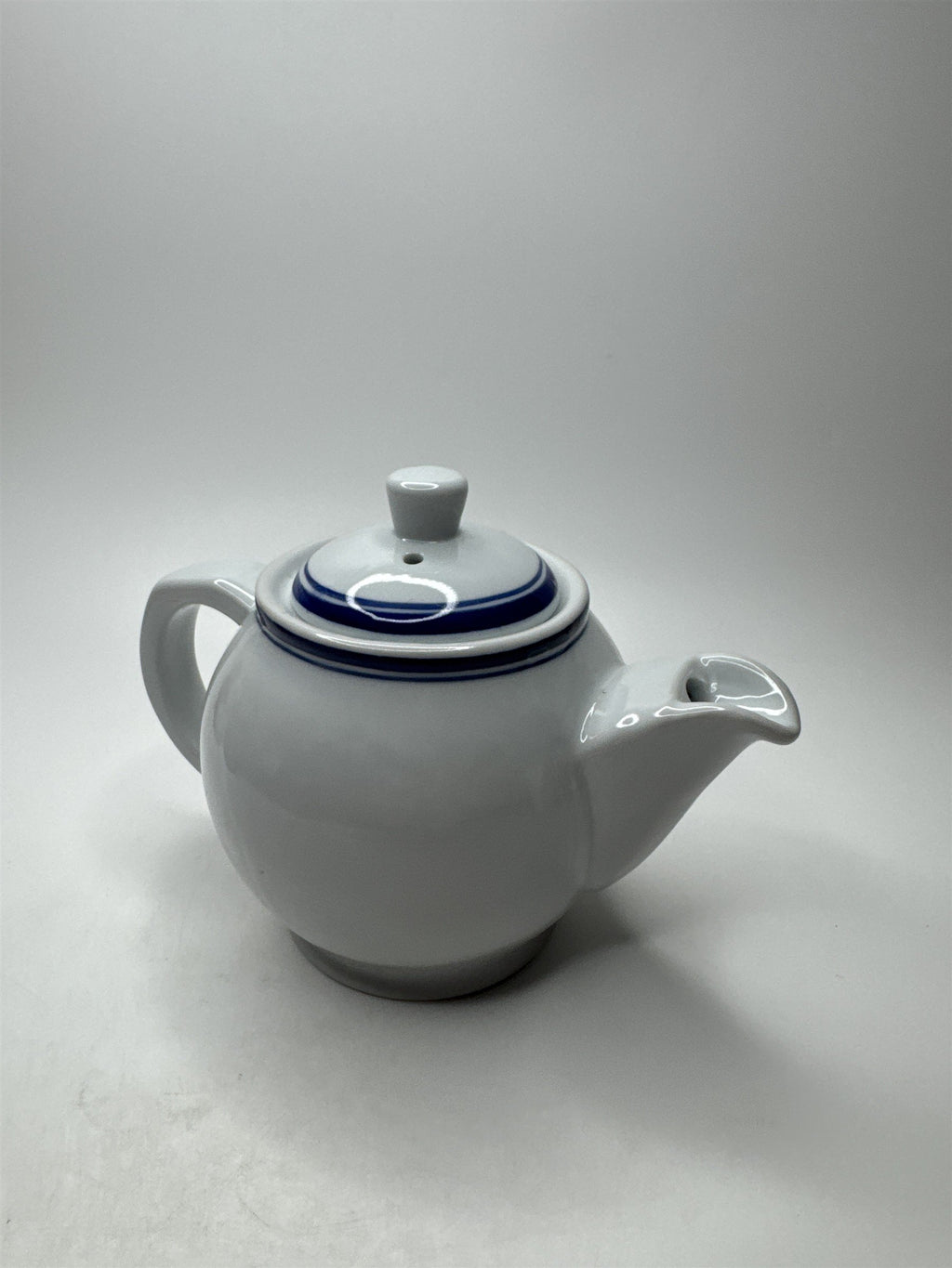 Vintage Denver and Rio Grande RR Teapot Souvenir Blue Scenic Line of the World