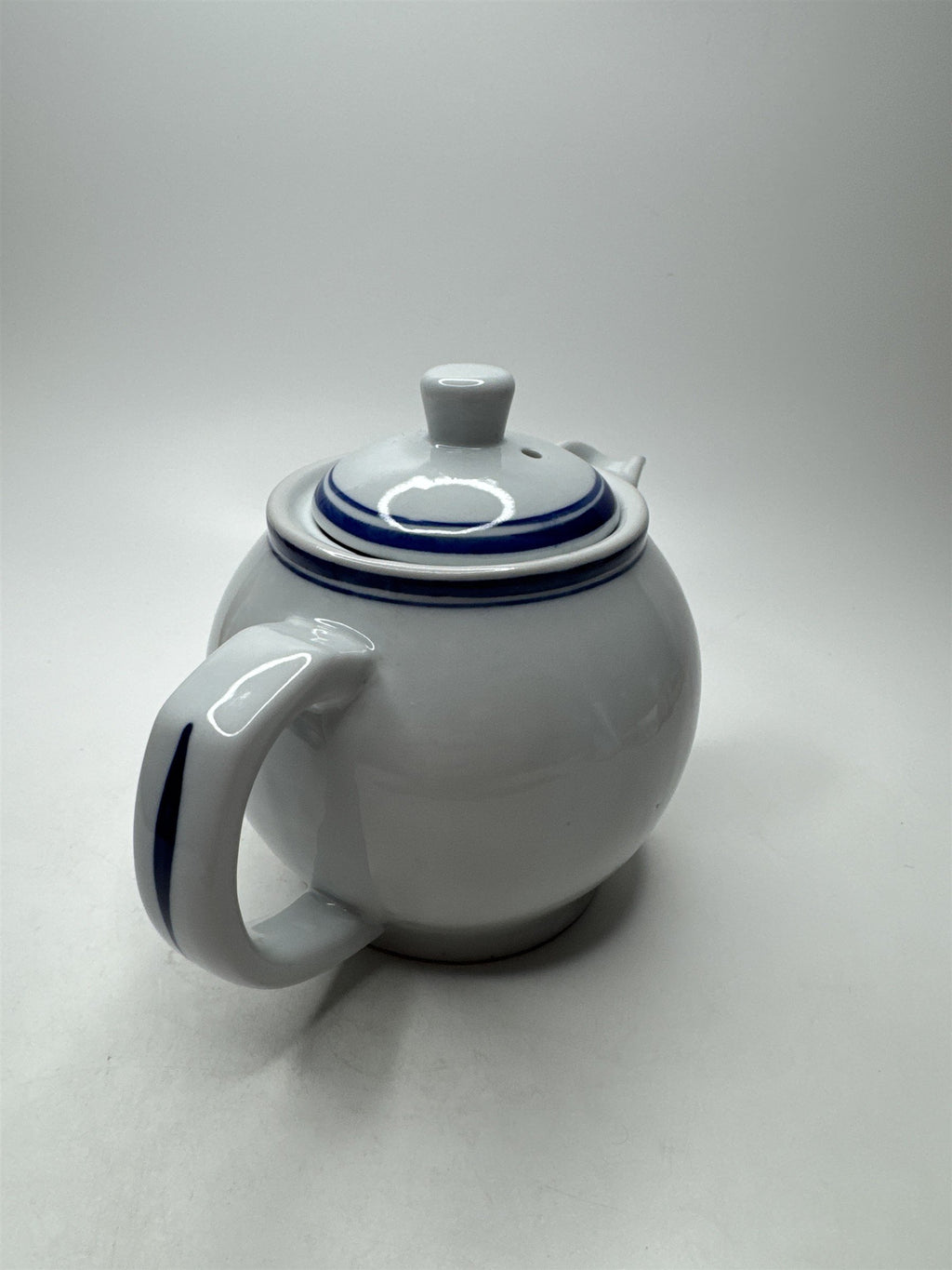 Vintage Denver and Rio Grande RR Teapot Souvenir Blue Scenic Line of the World