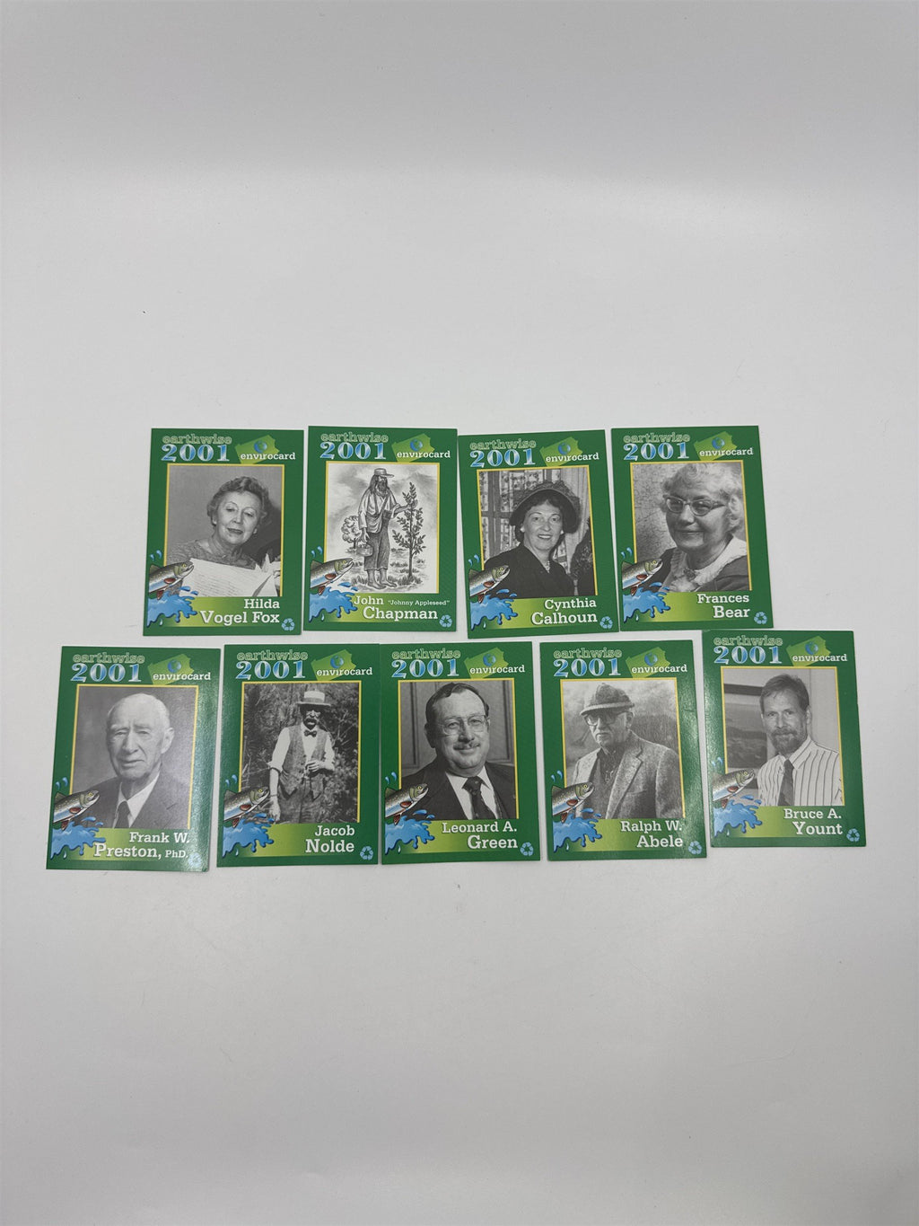 Set Of 9 2001 Earthwise Pennsylvania DEP Envirocards