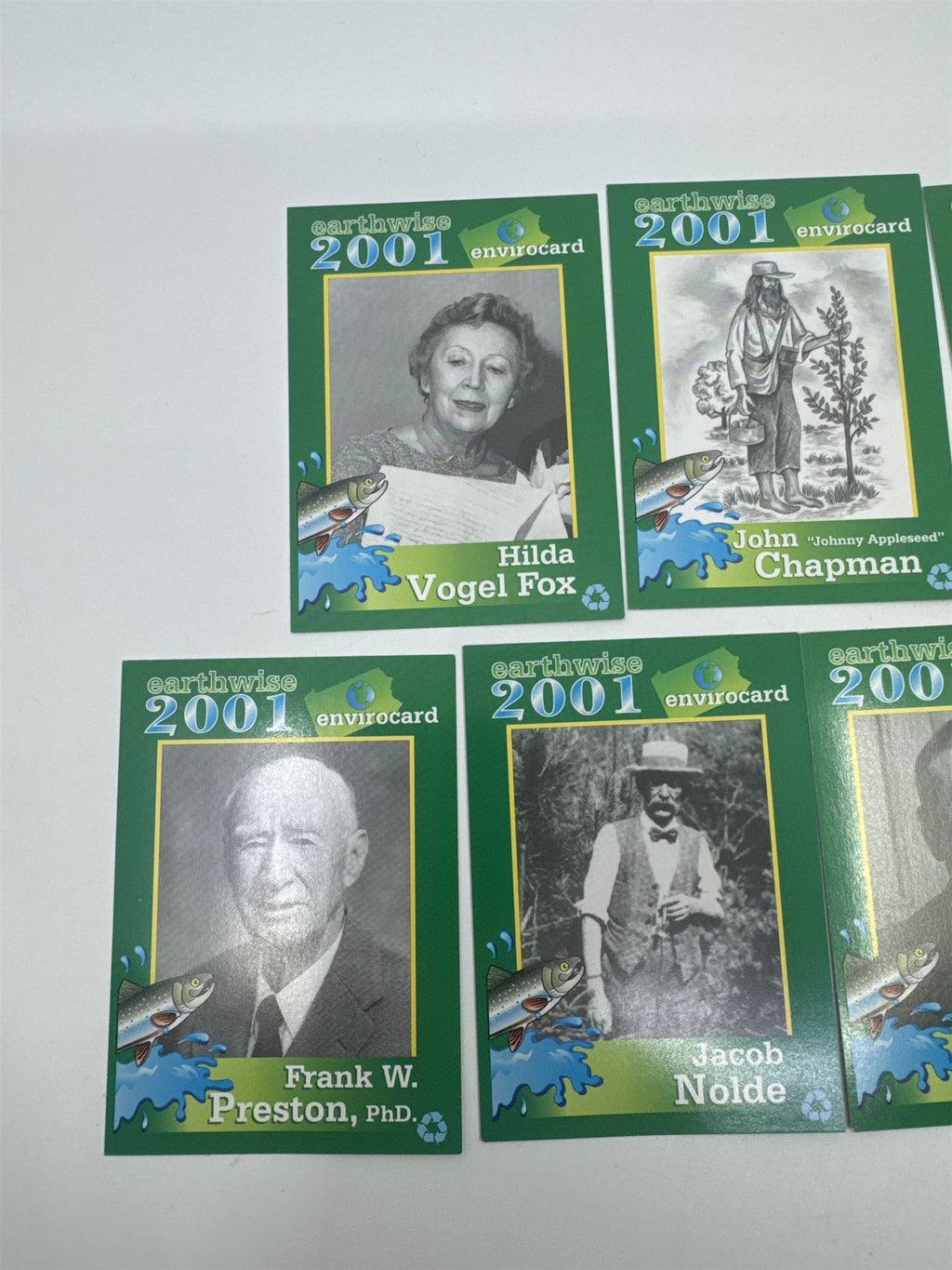 Set Of 9 2001 Earthwise Pennsylvania DEP Envirocards
