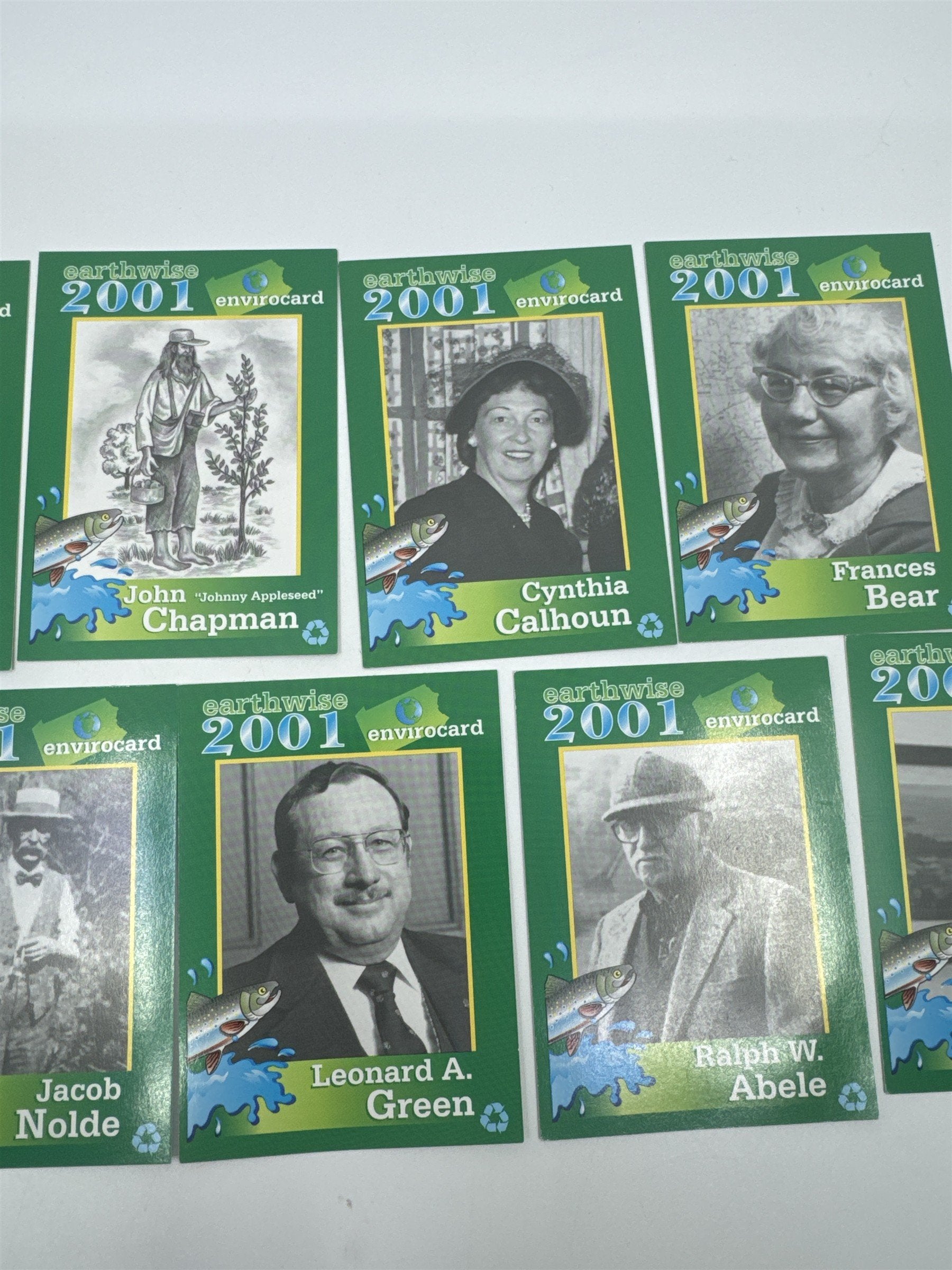 Set Of 9 2001 Earthwise Pennsylvania DEP Envirocards