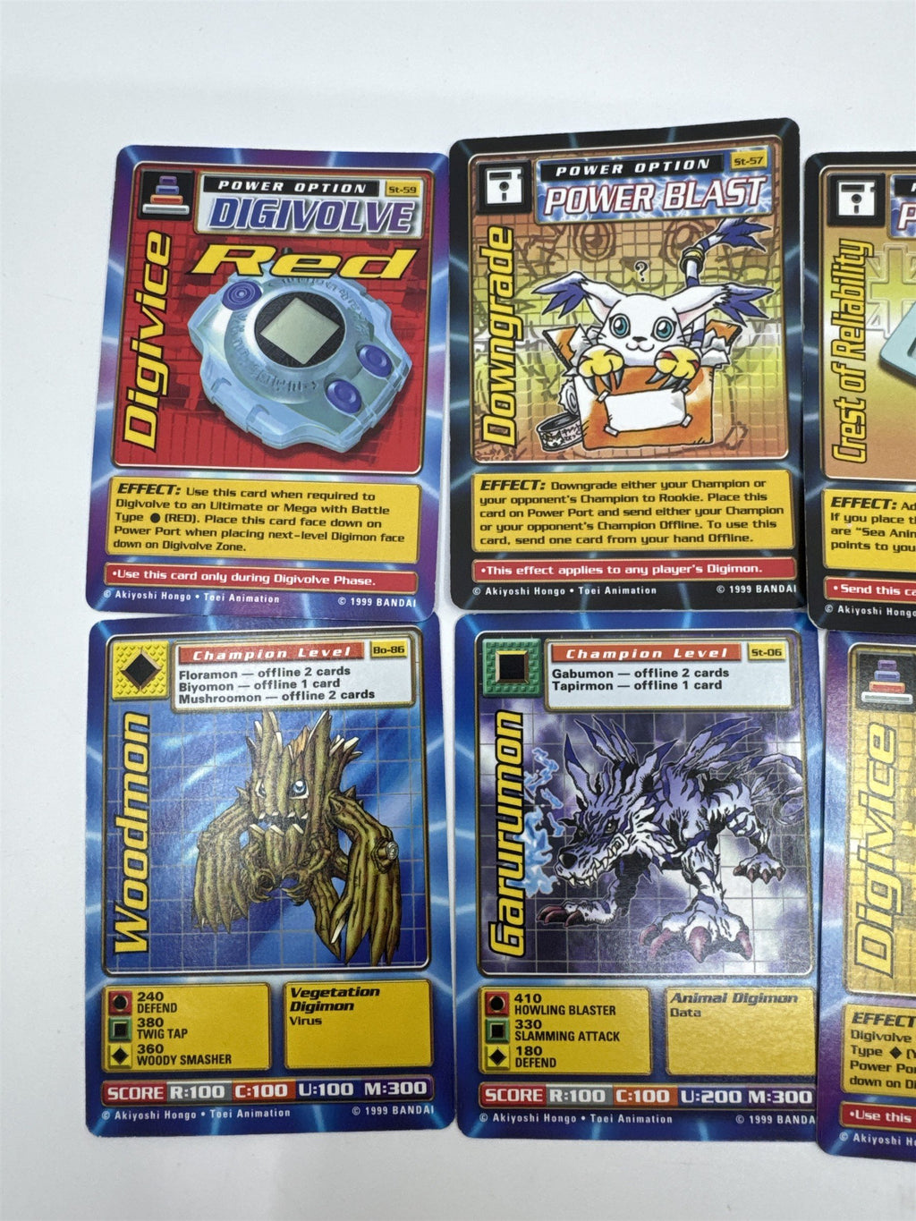 Set Of 10 Digimon Trading Cards