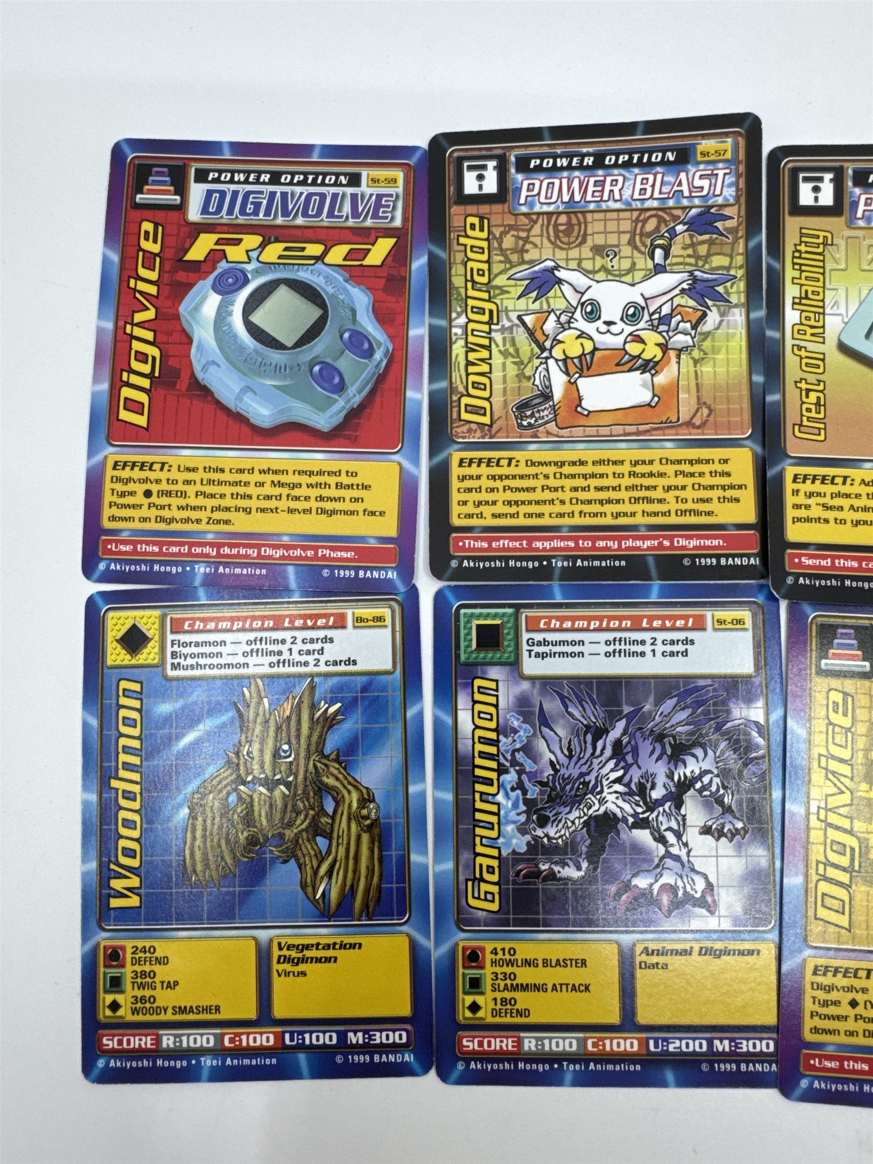 Set Of 10 Digimon Trading Cards