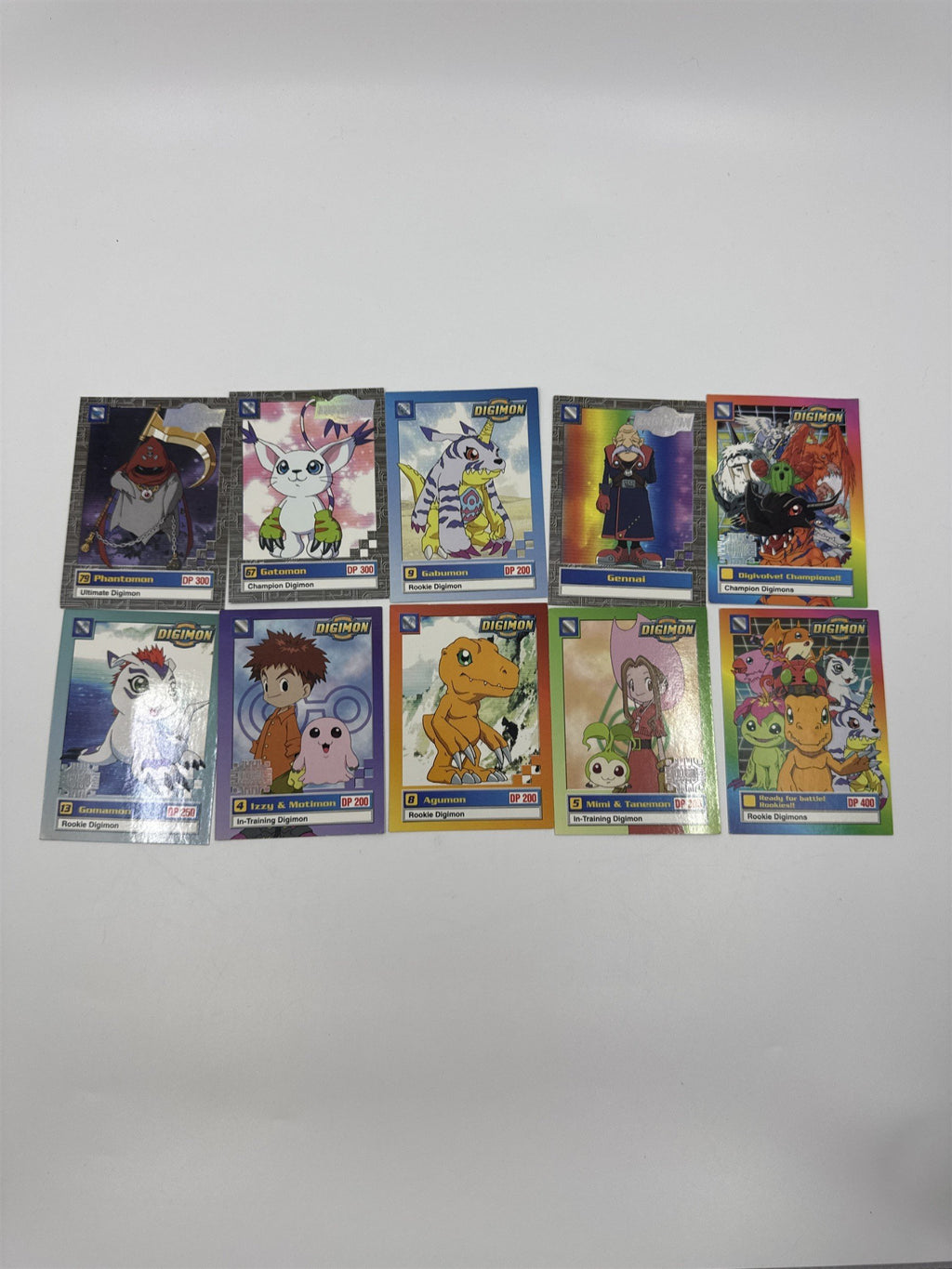 Set Of 10 Digimon Trading Cards