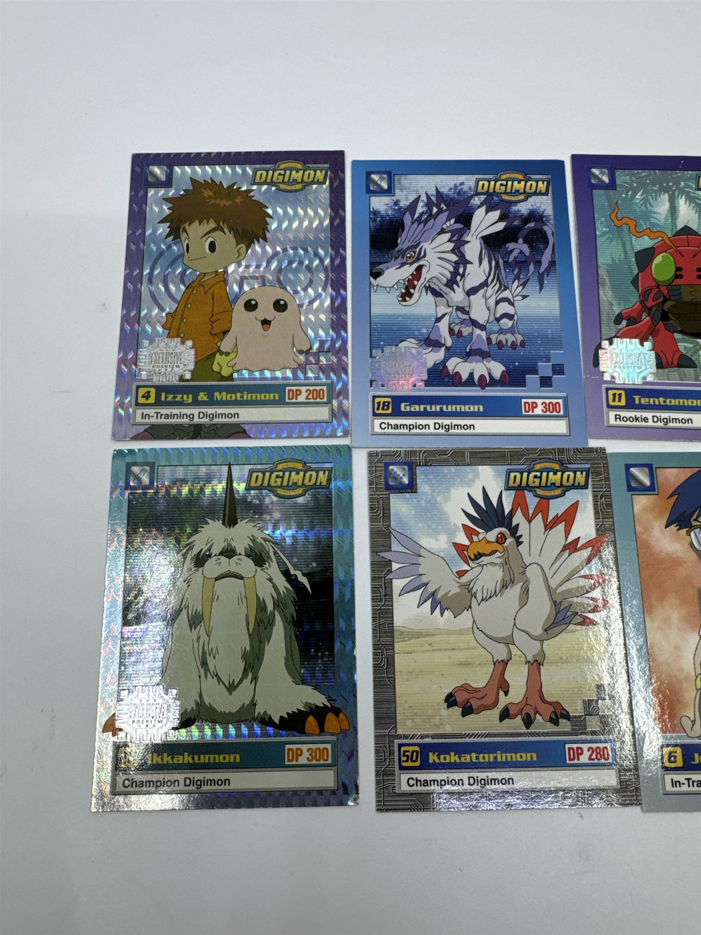 Set Of 10 Digimon Trading Cards