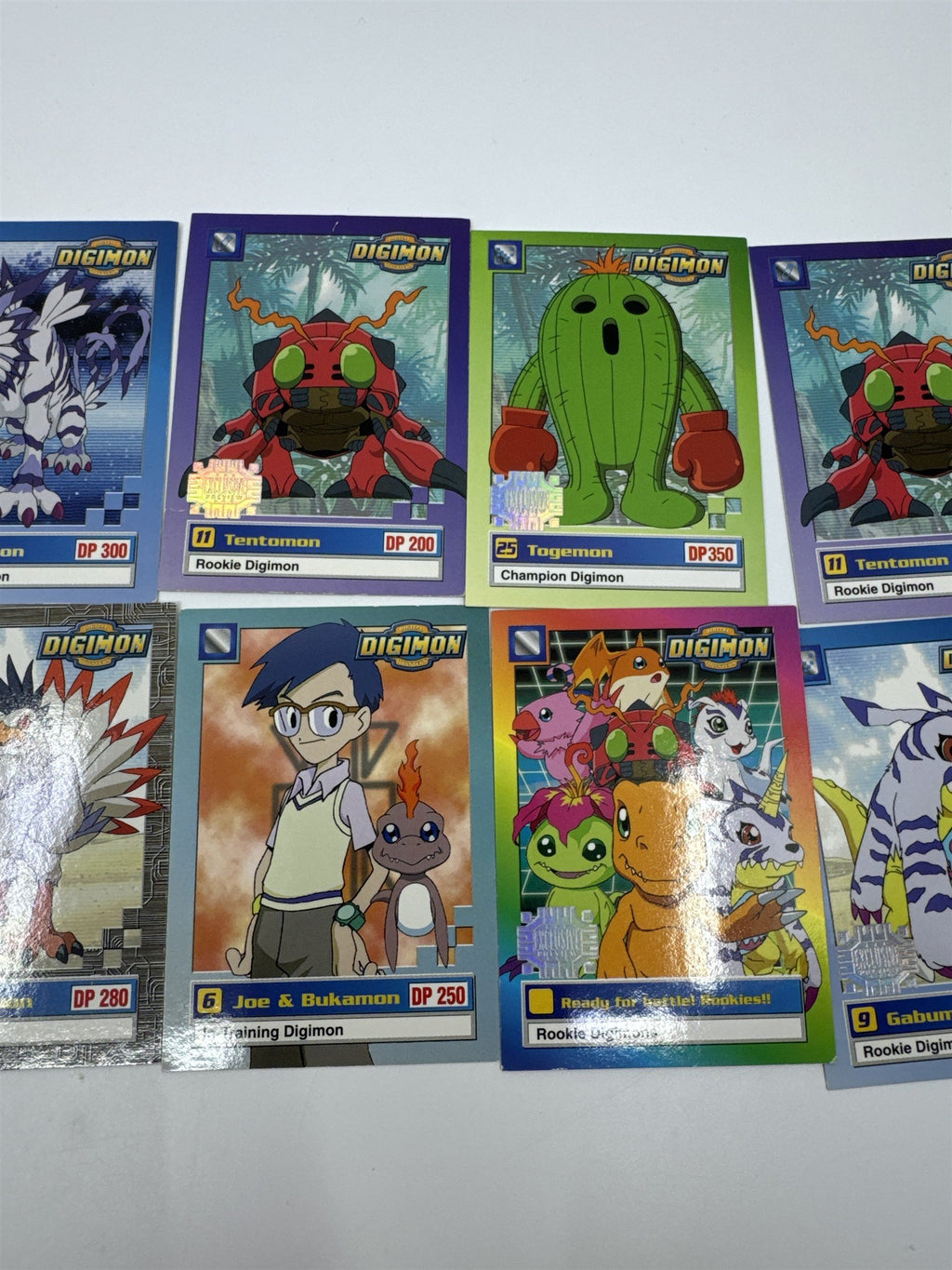 Set Of 10 Digimon Trading Cards