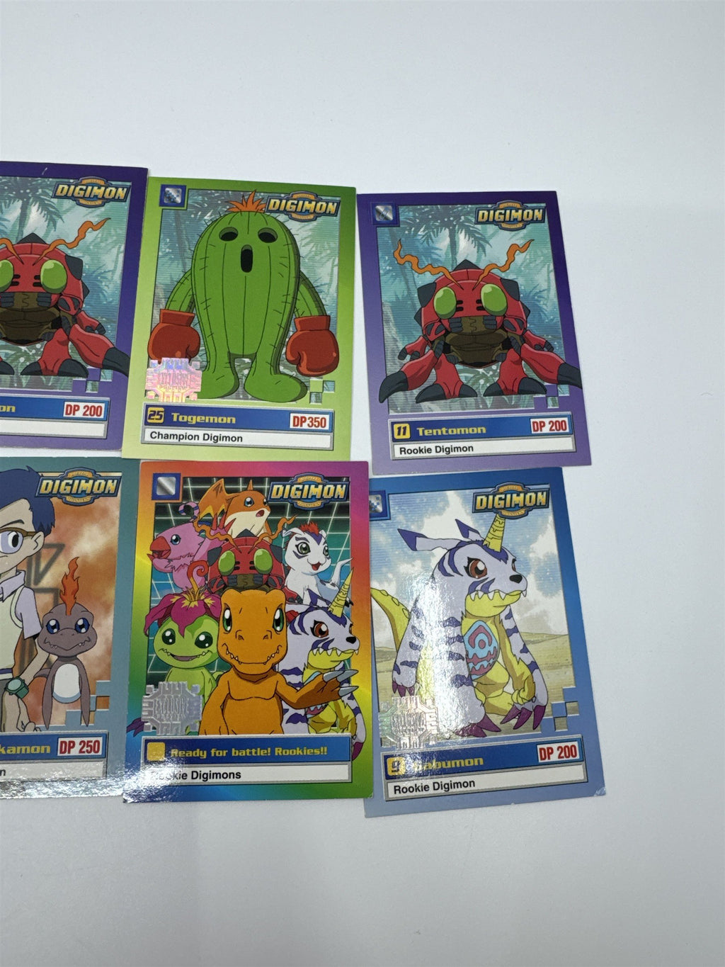 Set Of 10 Digimon Trading Cards