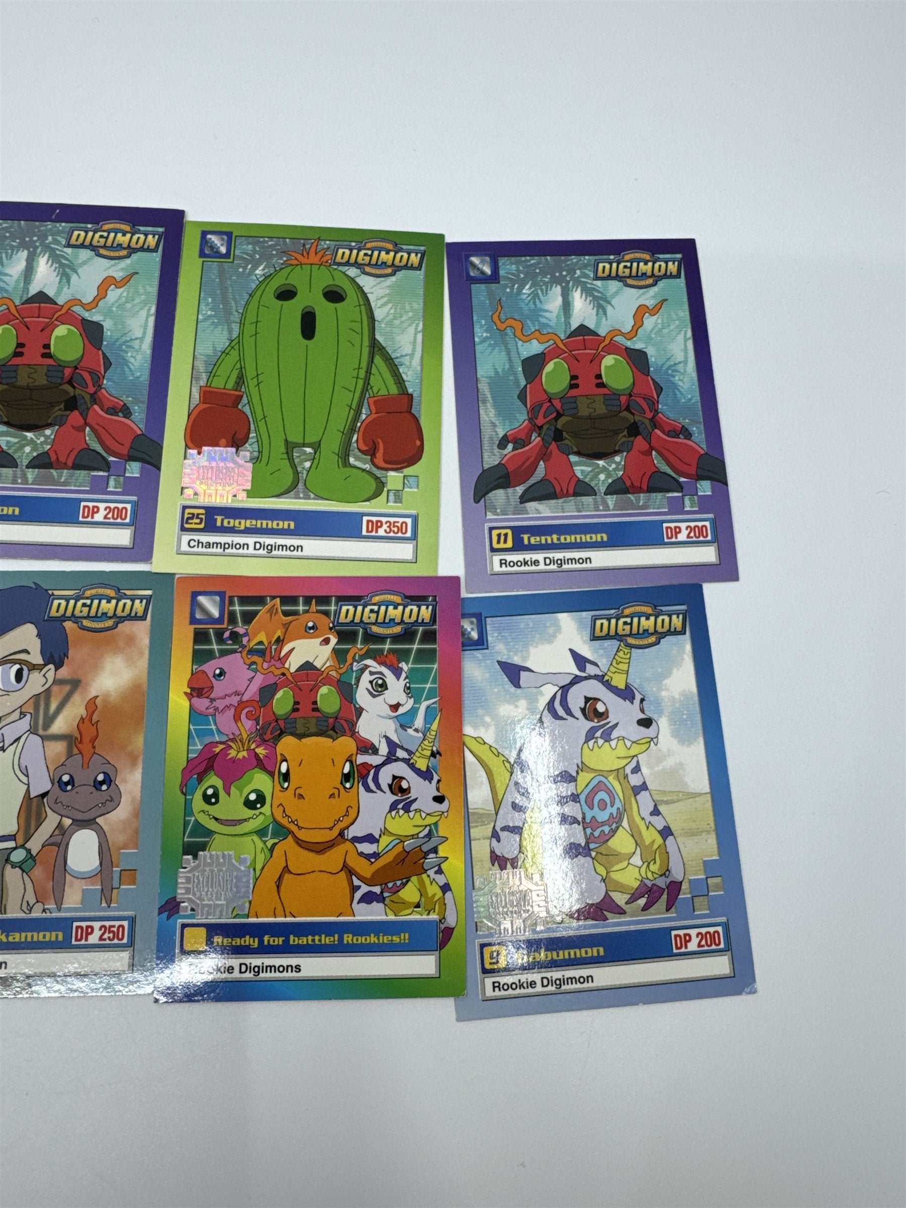 Set Of 10 Digimon Trading Cards