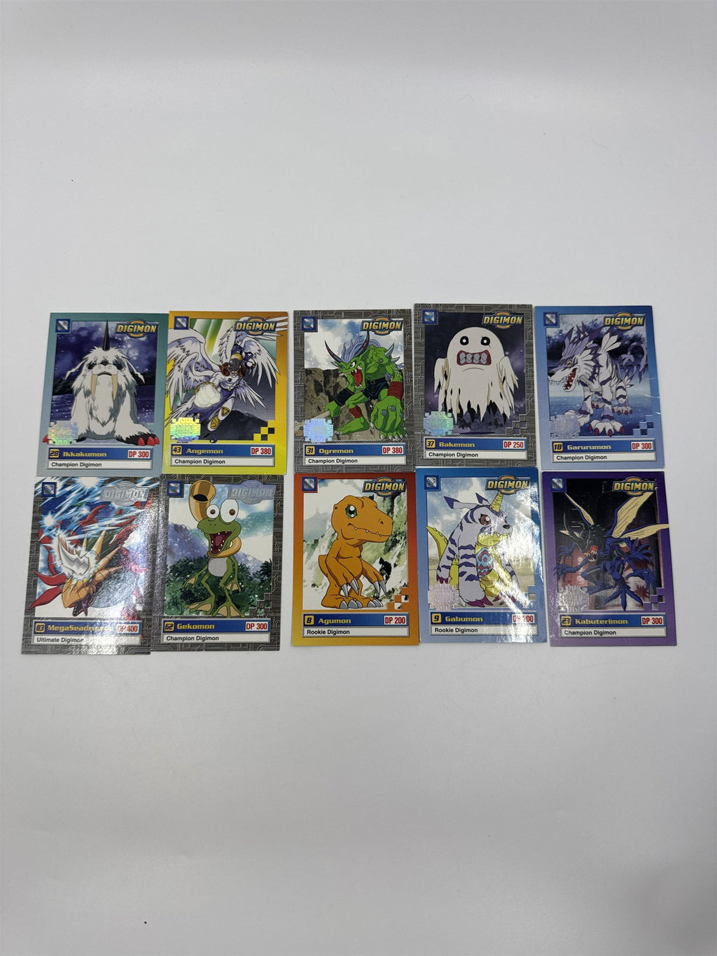 Set Of 10 Digimon Trading Cards